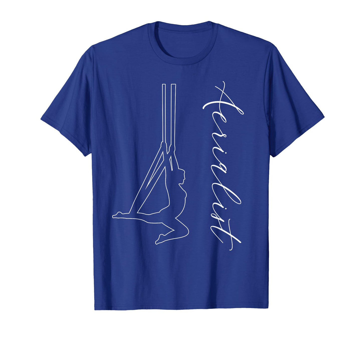 Aerialist Aerial Arts Gifts, Cursive Side Silks Hammock T-Shirt