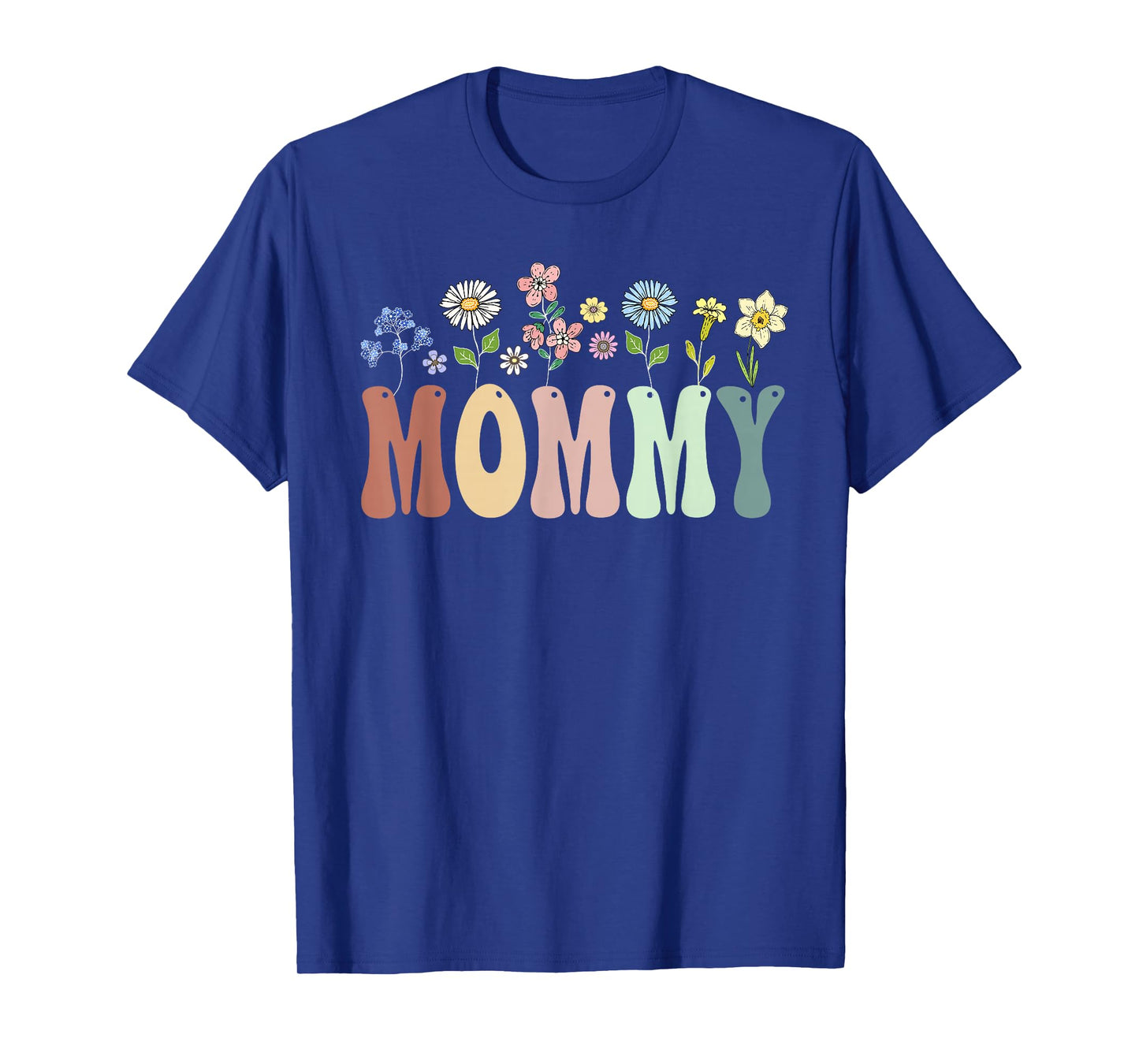 Mommy Gifts Women Wildflower Floral Design Mommy T-Shirt