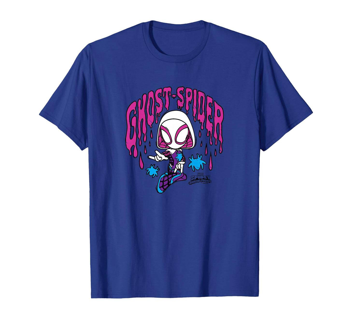 Kids Spidey And His Amazing Friends - Ghost Spider Scribble T-Shirt