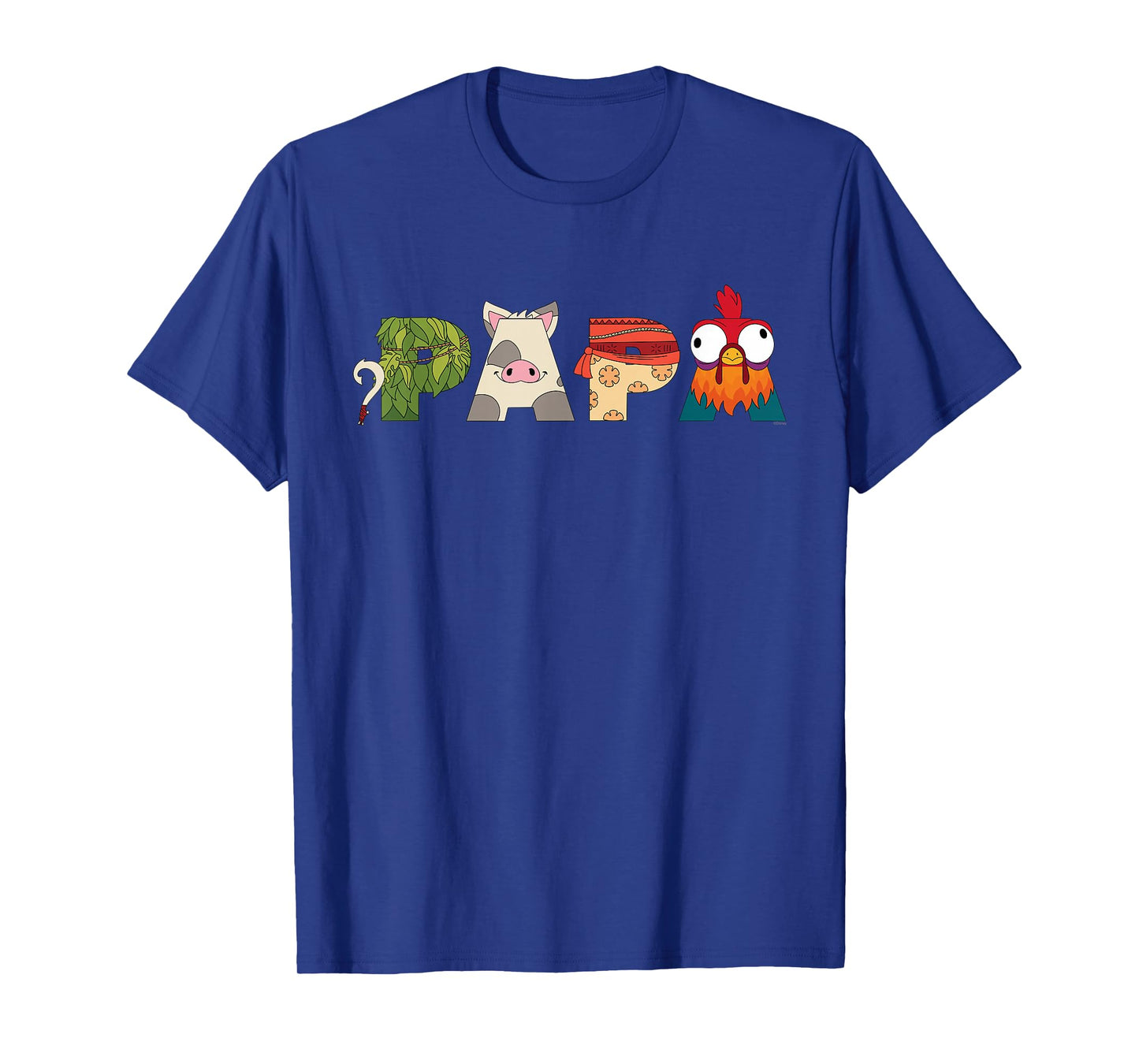 Disney Moana Letters "Papa" Father's Day Birthday Gift T-Shirt