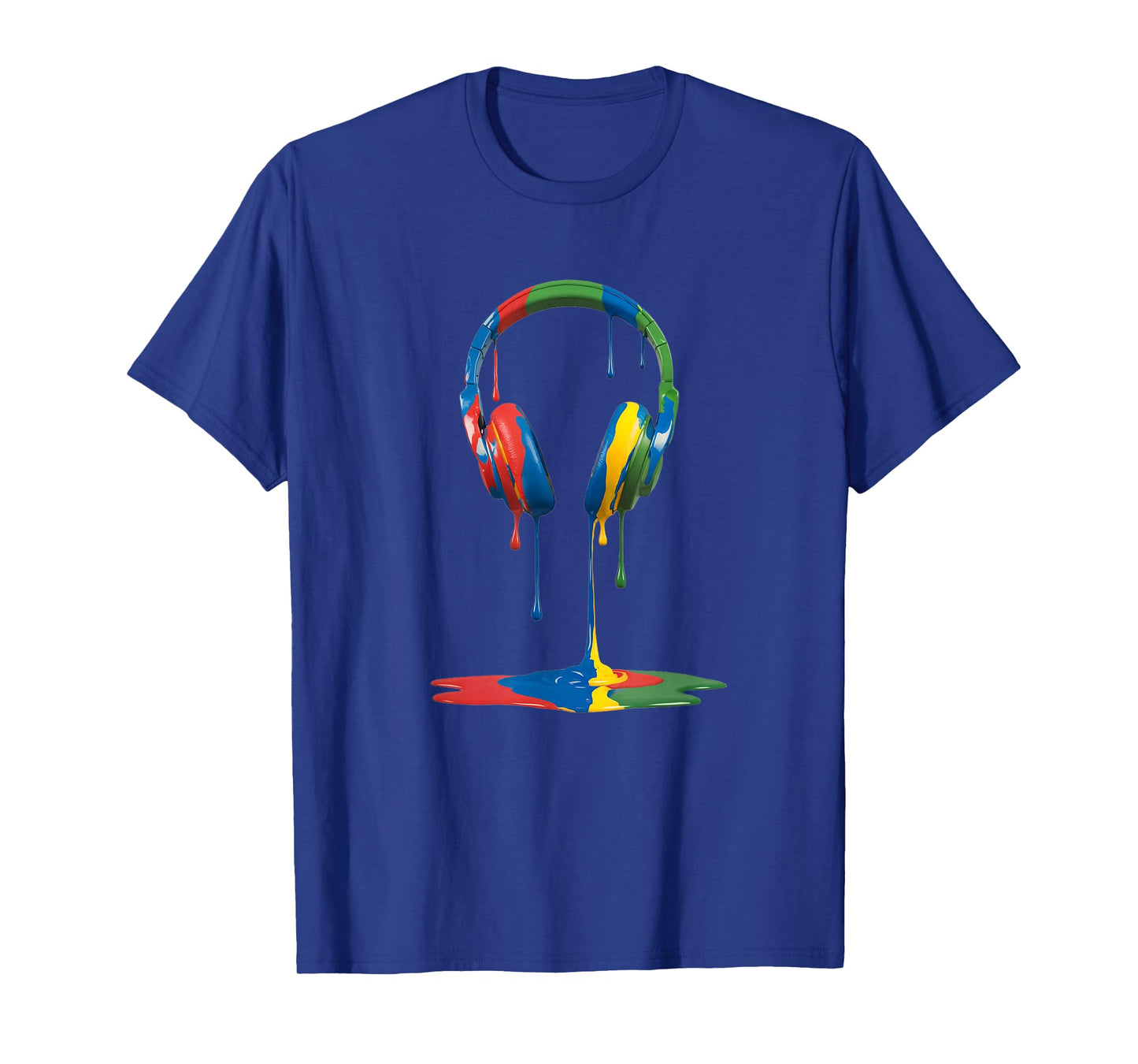 Gamer Headphones Paint Drip Music Lover T-Shirt