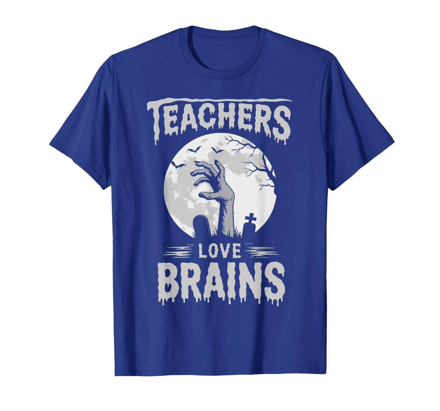 Funny Halloween Teacher Tshirts Zombie Teachers Love Brains T-Shirt