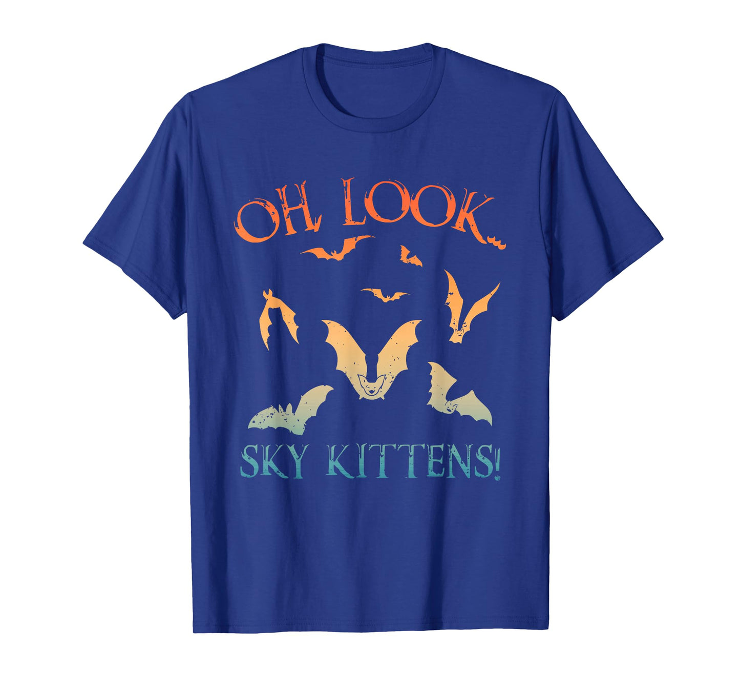 Funny Bat Art For Men Women Kids Sky Kitten Bat Lovers T-Shirt