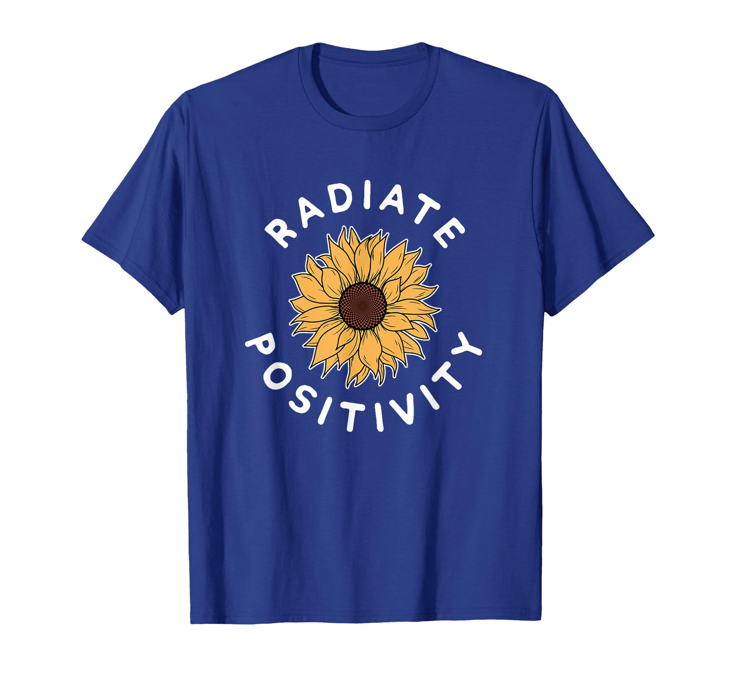 Radiate Positivity Sunflower Positive Quote Yoga Meditation T-Shirt