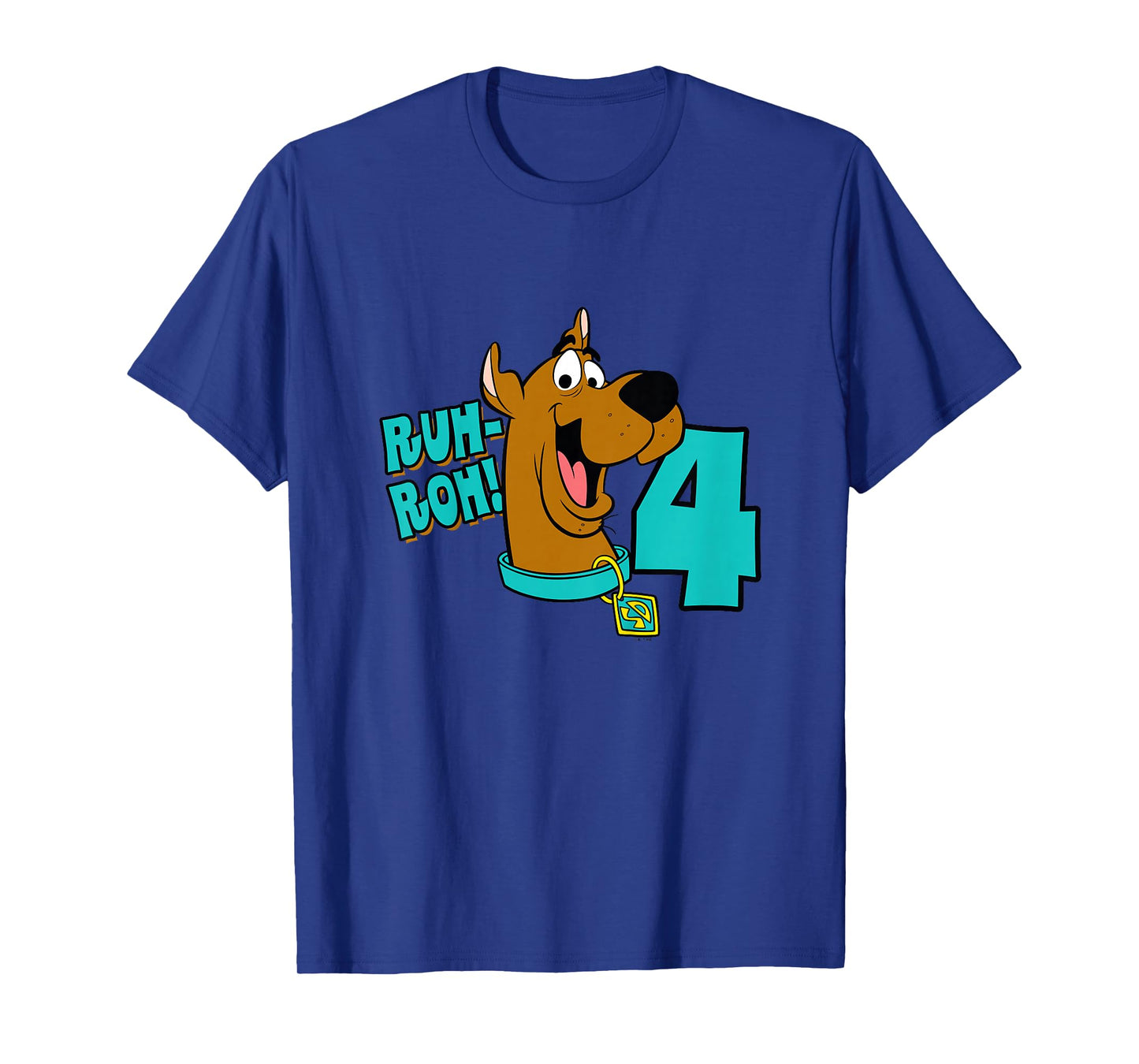 Kids Scooby-Doo 4th Birthday Ruh-Roh! I'm 4! T-Shirt