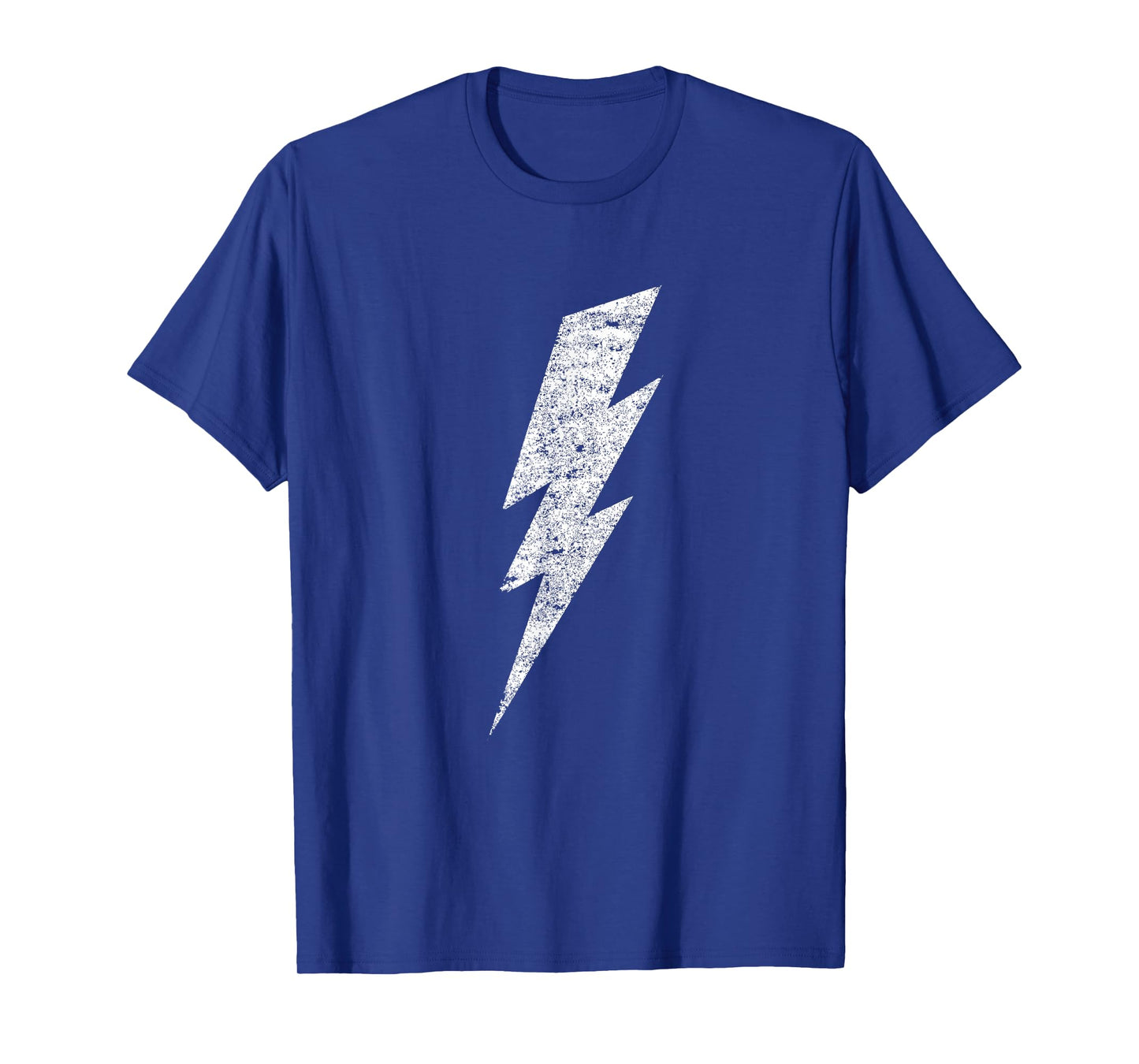 Bold Lightning Bolt - Distressed Minimalist Graphic Art T-Shirt