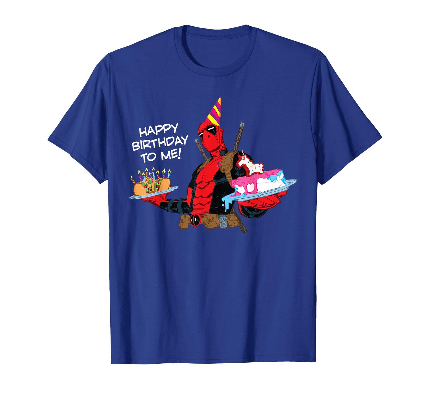 Marvel Deadpool "Happy Birthday to Me!" Funny Birthday Party T-Shirt