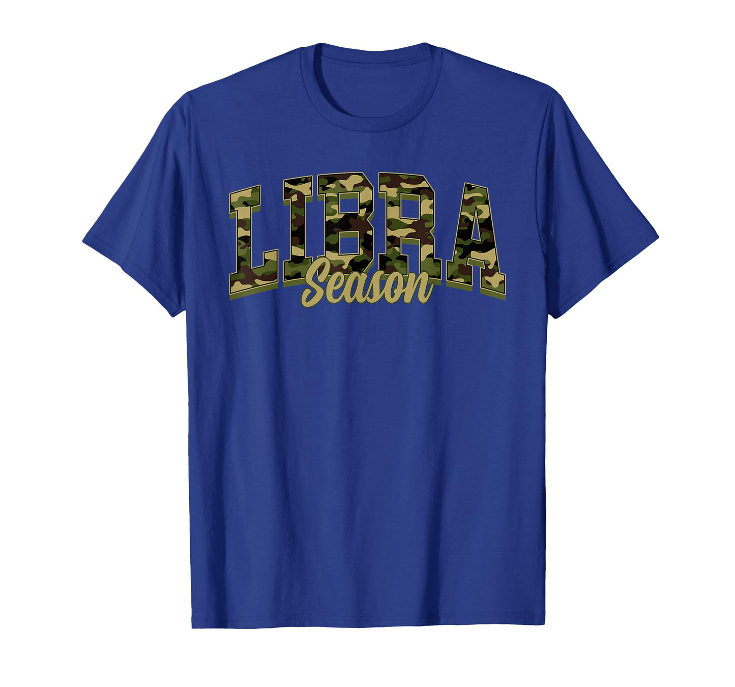 Libra Season Camo Camouflage Birthday Zodiac T-Shirt