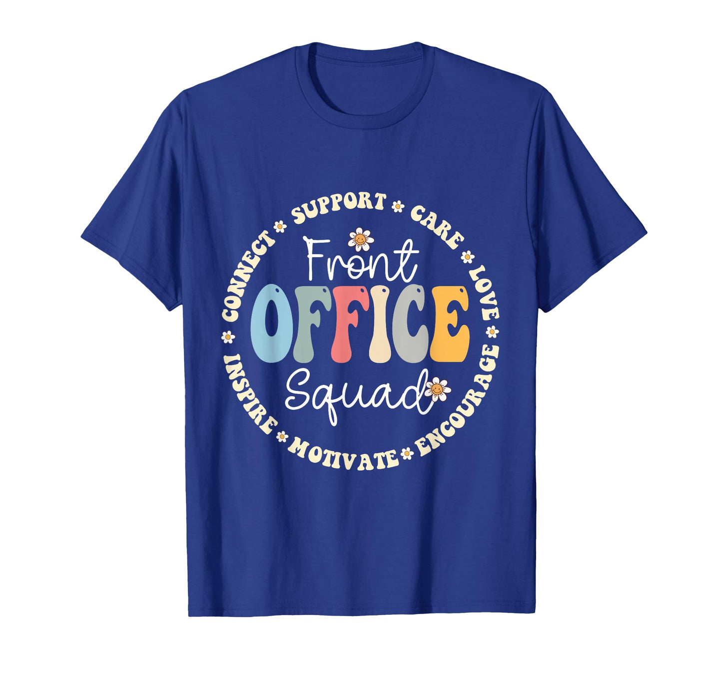 Retro School Secretary Admin Appreciation Front Office Squad T-Shirt