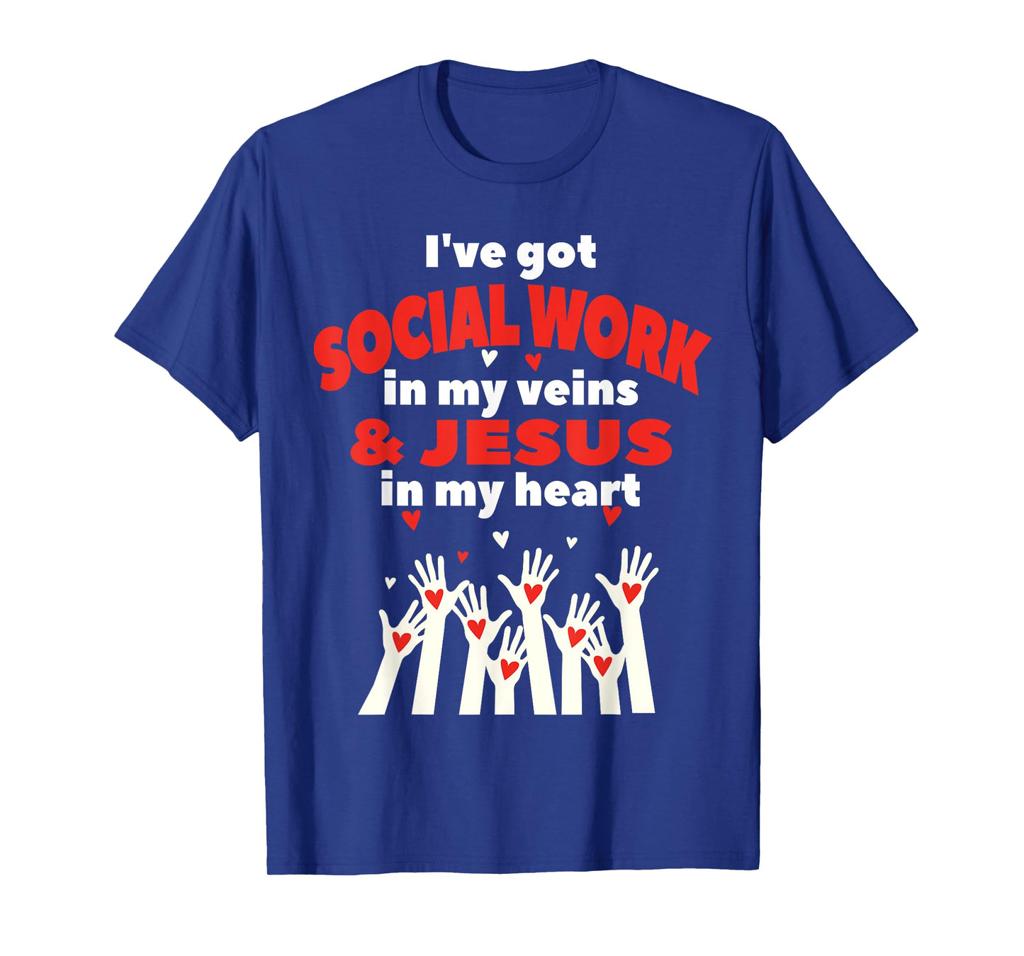 Social Worker Christian Jesus MSW Student Work Masters Grad T-Shirt