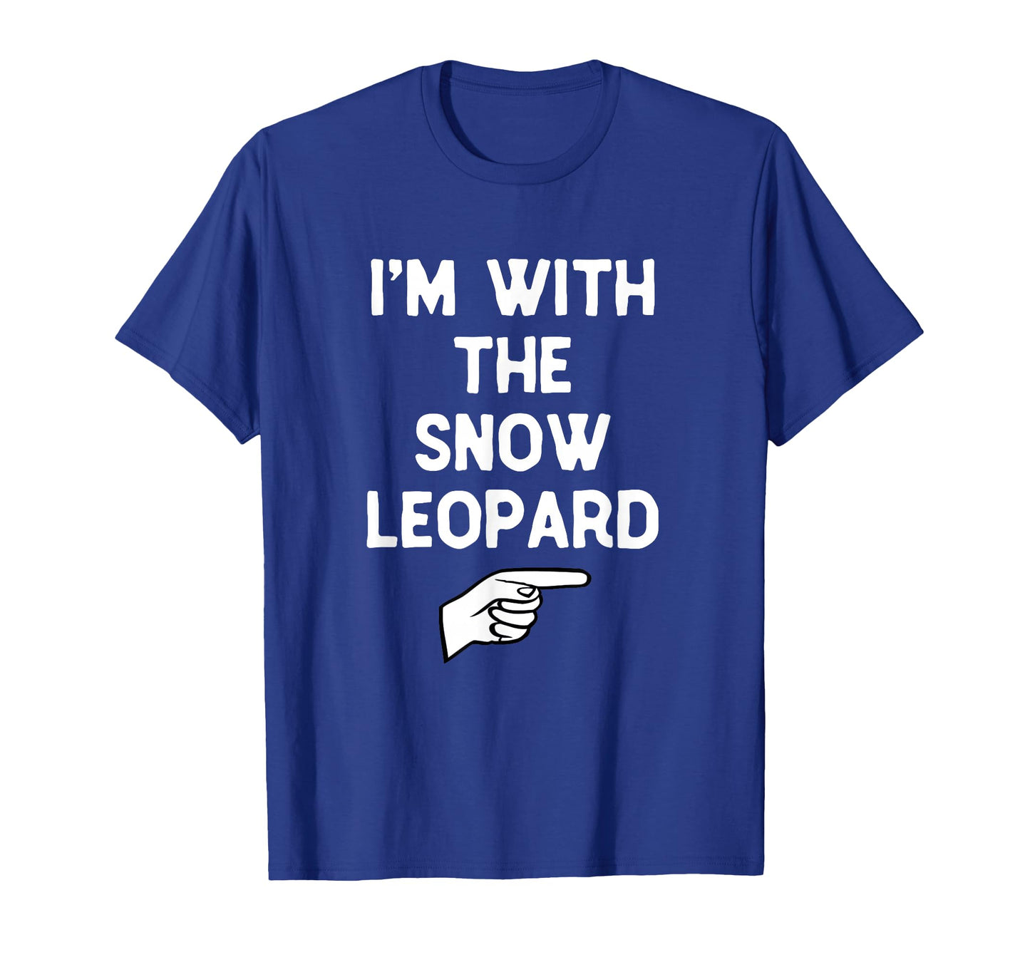 Iβm with The Snow Leopard Funny Halloween Matching Costume T-Shirt