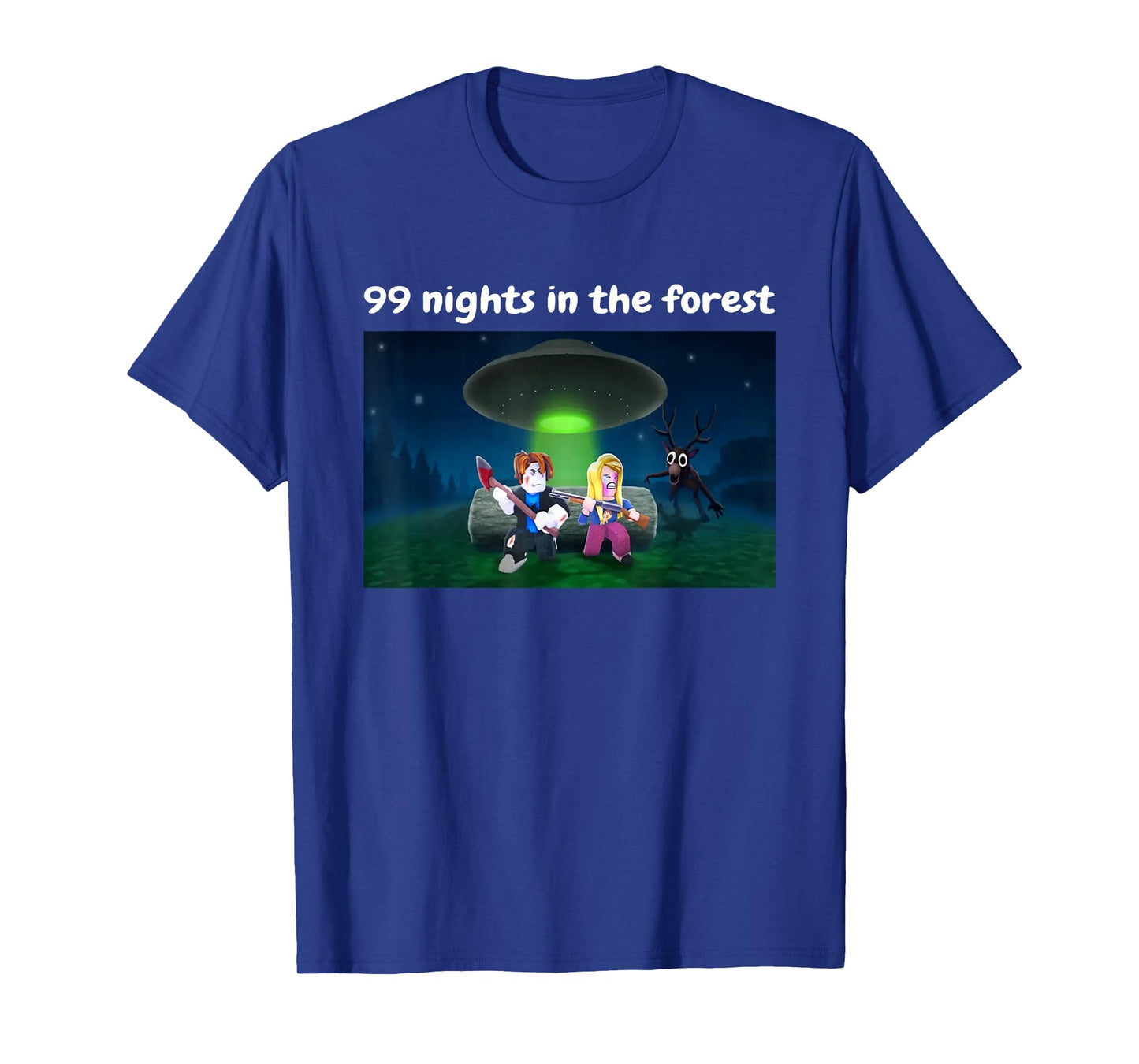 Funny 99 Nights in The Forest Birthday for Youth Boys Girls T-Shirt