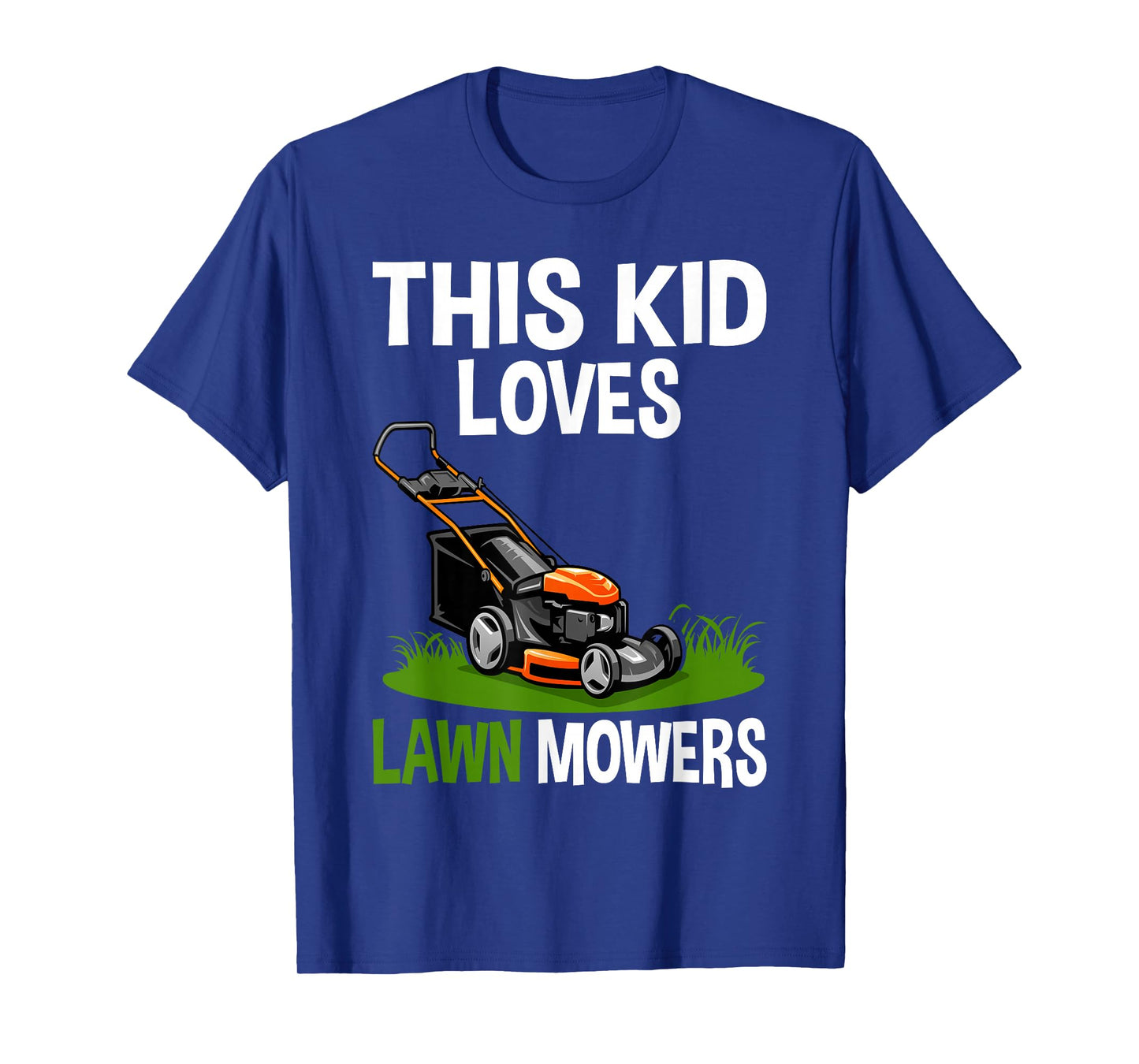 Funny Lawn Mowing For Kids Lawn Mower Farm Gardening T-Shirt