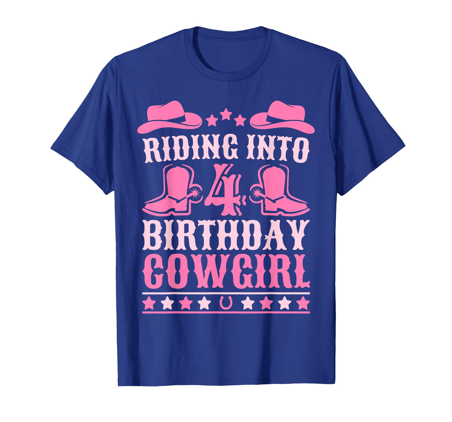 4yr Birthday Cowgirl Outfit 4 Year Old Girl 4th Birthday T-Shirt