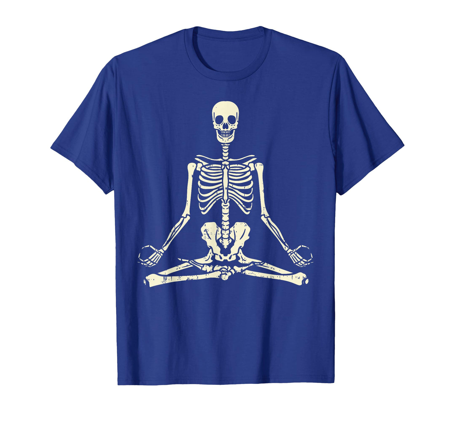 Meditating Skeleton Lotus Yoga Zen Balance Halloween Costume T-Shirt