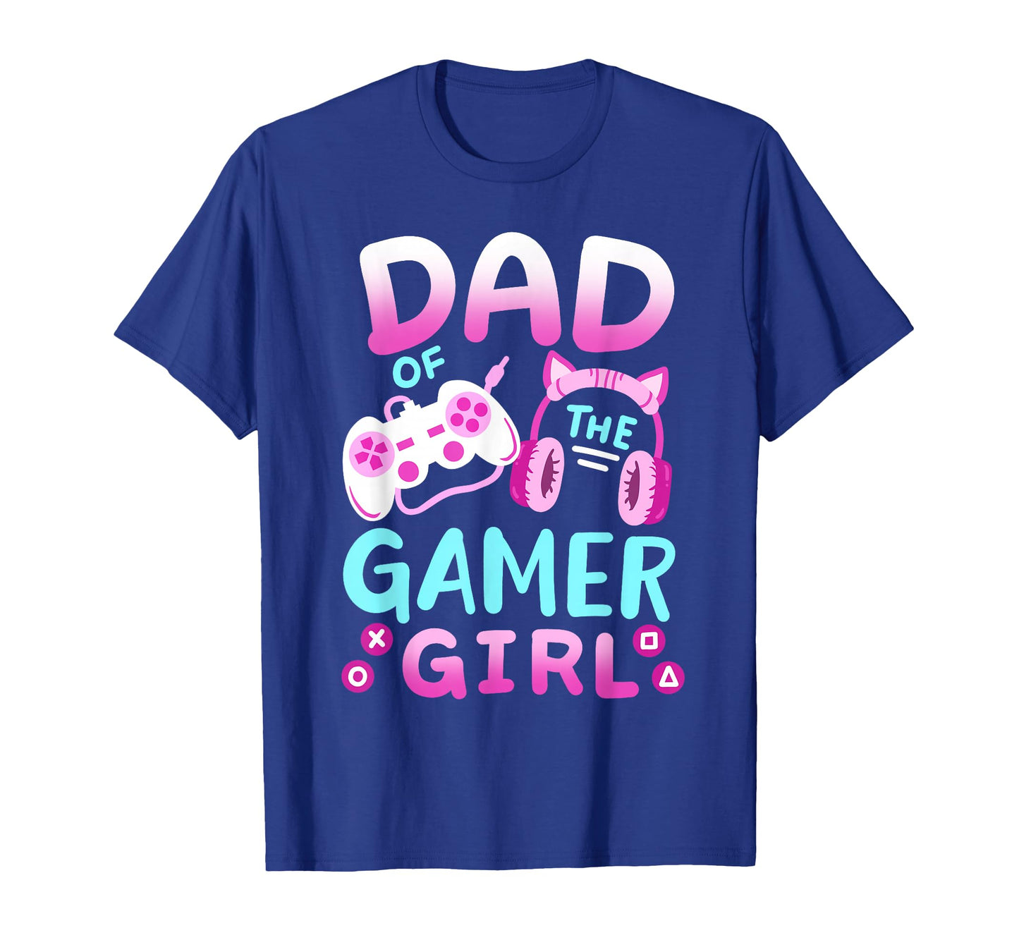 Dad of the Gamer Girl Groovy Birthday Video Game Matching T-Shirt