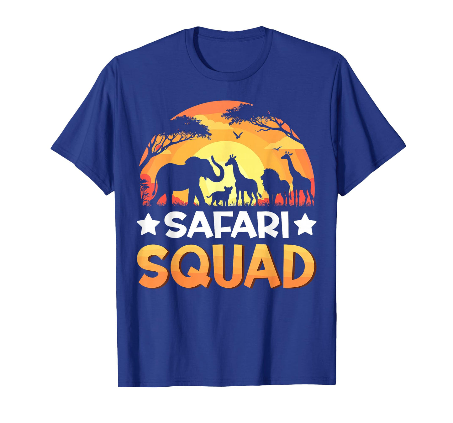 Safari Squad Safari Animals Sunset Wildlife Matching Zoo T-Shirt