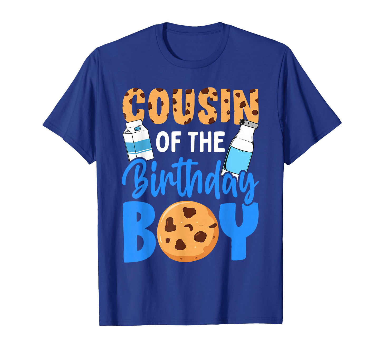 Cousin of the birthday boy Milk and Cookies 1st birthday T-Shirt