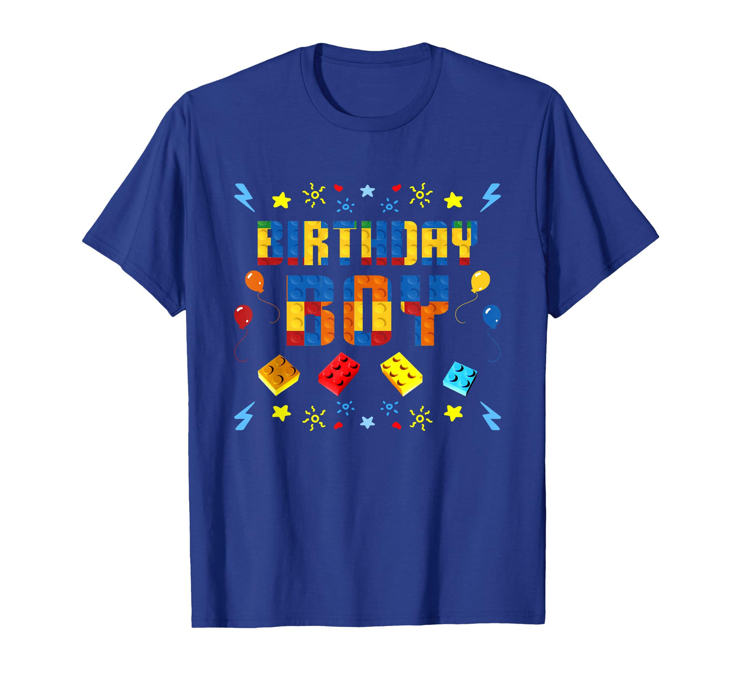 Birthday Boy Master Builder Building Blocks Matching Kids T-Shirt