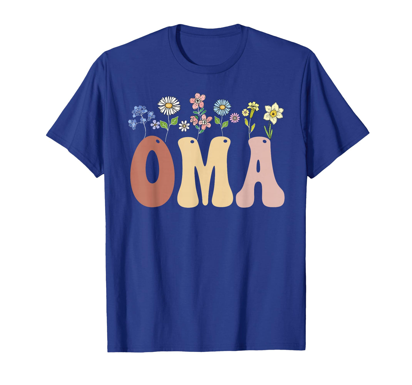 Oma Gifts Women Wildflower Floral Design Oma T-Shirt