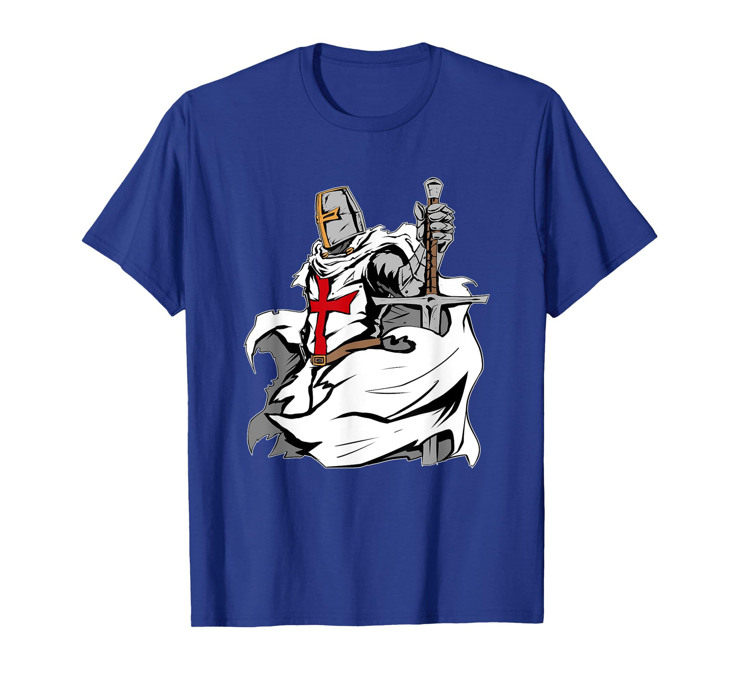 Christian Templar Knights Costume, Rosary Crusader Warrior T-Shirt