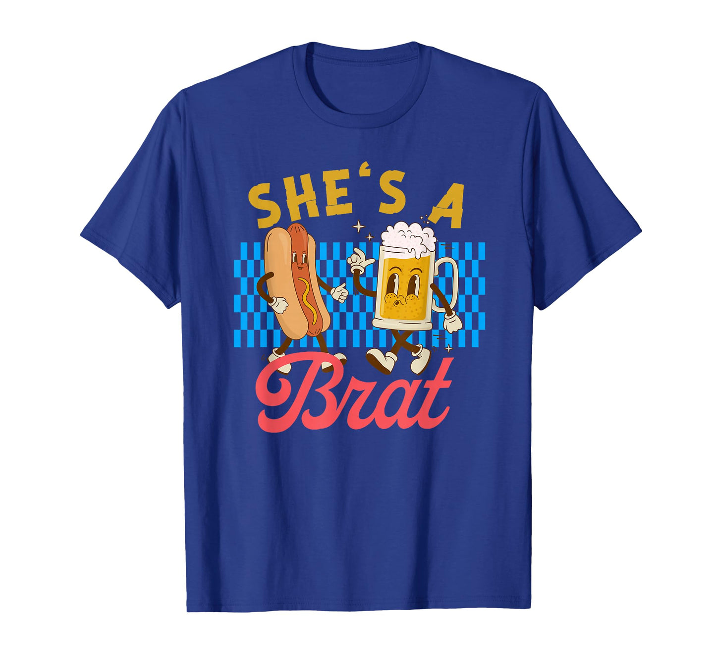 Oktoberfest Couples She’s A Brat Drinking German Beer T-Shirt