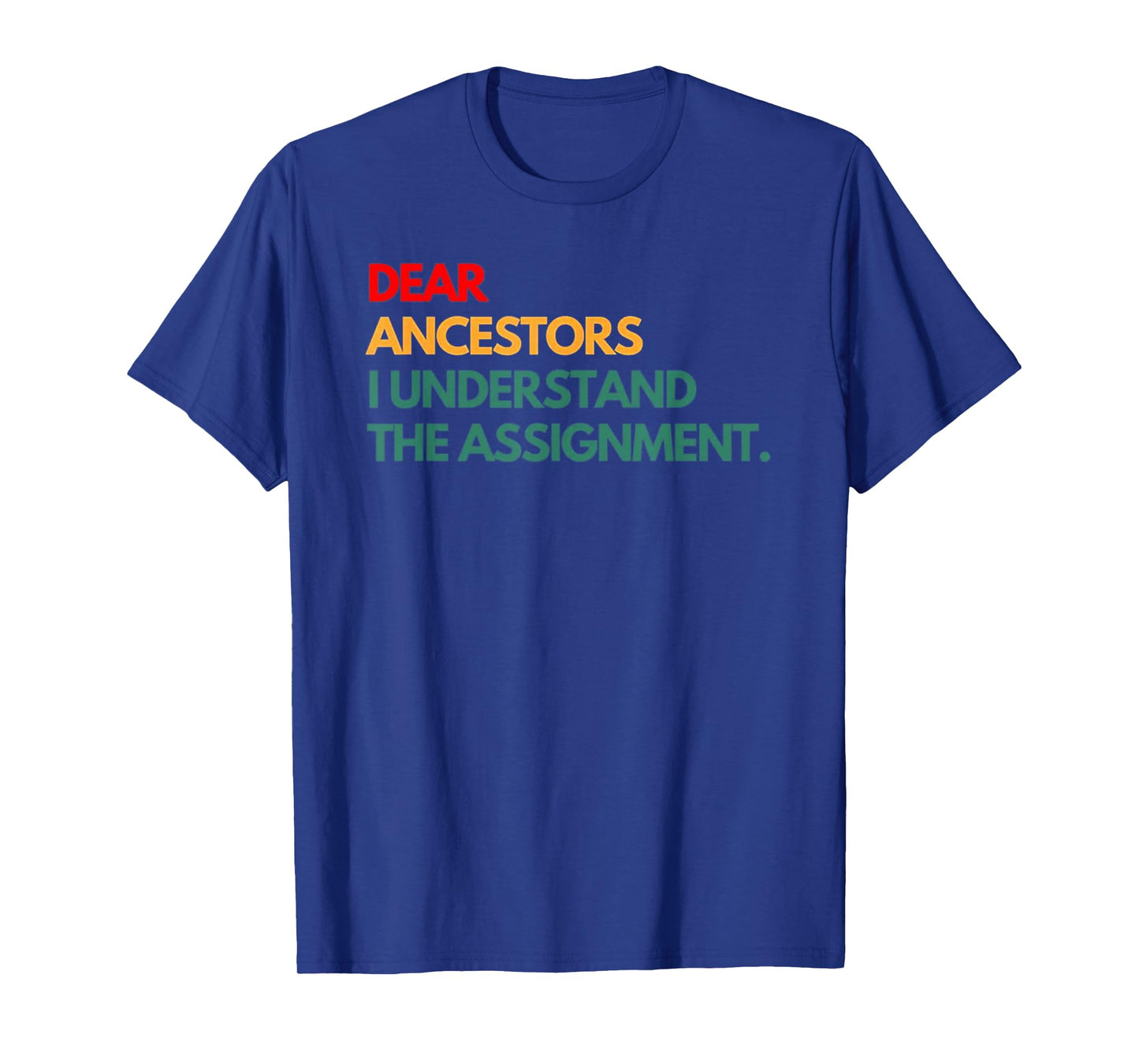 Dear Ancestors I Understand The Assignment T-Shirt