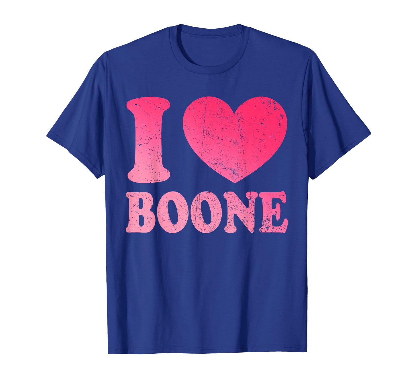 Boone Family Name I Love Heart Boone Personalized Vintage T-Shirt