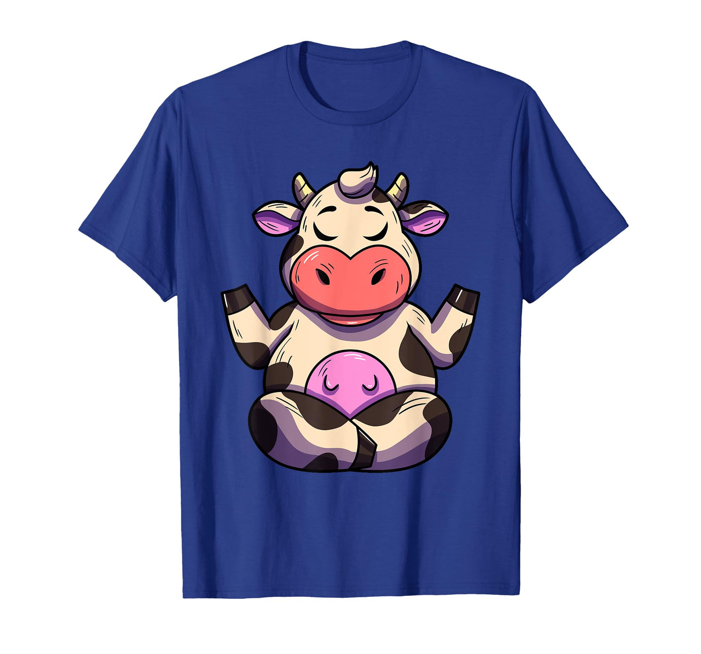 Cow Yoga Funny Cow Lovers Farmer Animal Yoga Cow T-Shirt