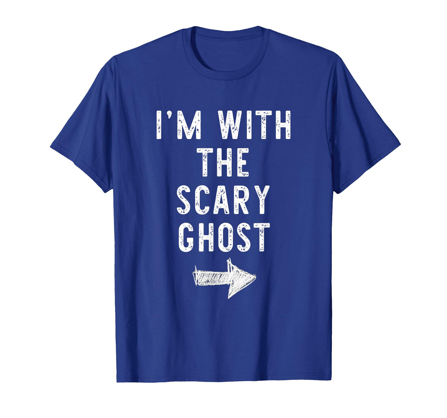 Iβm with The Scary Ghost Funny Halloween Couple Costume T-Shirt