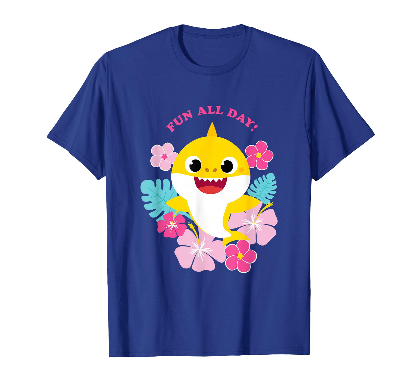 Baby Shark Fun All Day Floral T-Shirt