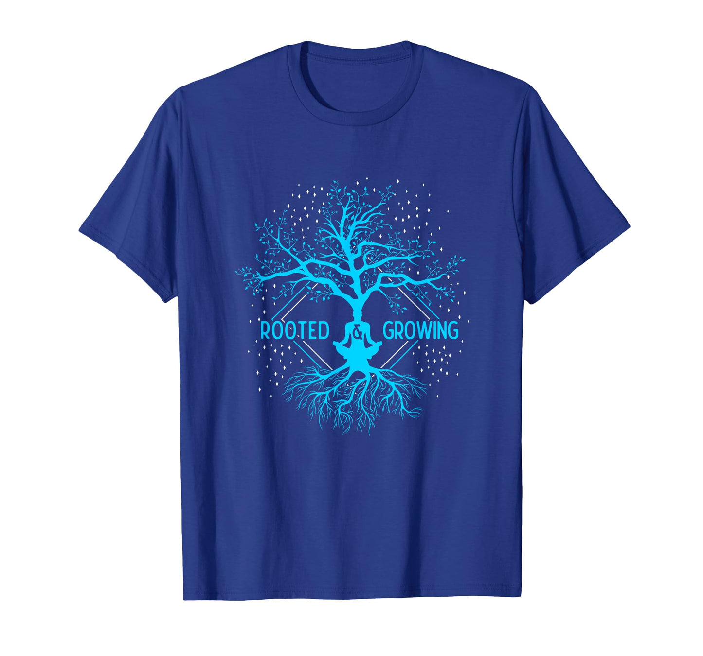 Yoga Rooted & Growing Meditation Tree Of Life Yoga T-Shirt
