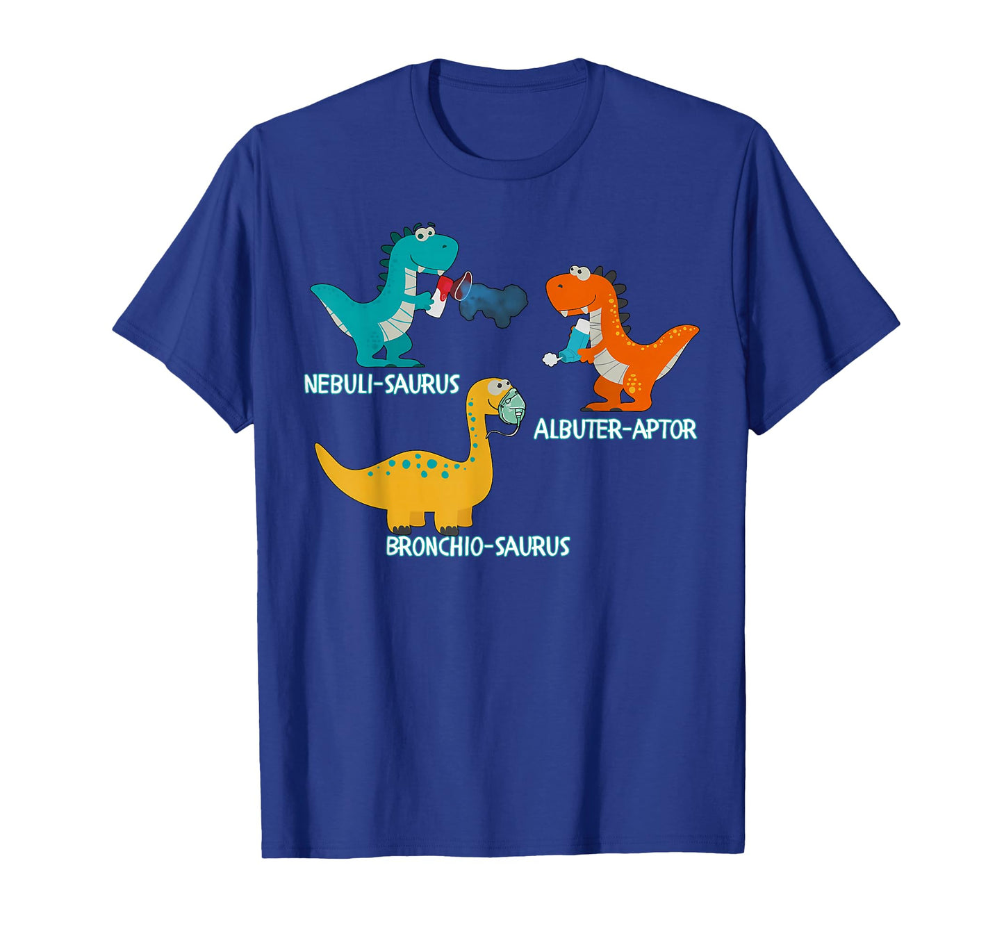 Dinosaur Pediatric Respiratory Therapy PEDS PICU RRT Crew T-Shirt