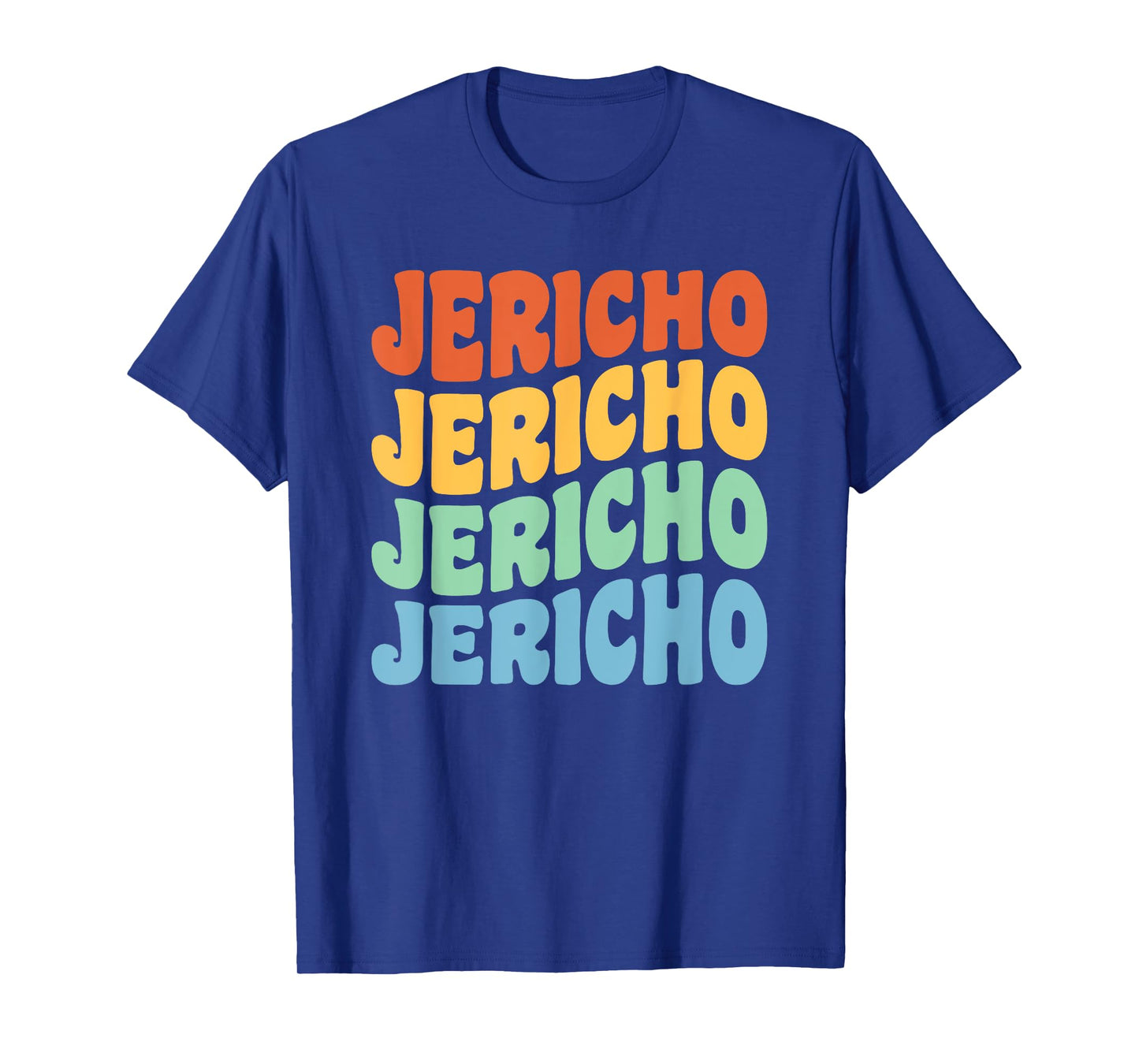 Jericho First Name Retro Groovy Personalized T-Shirt