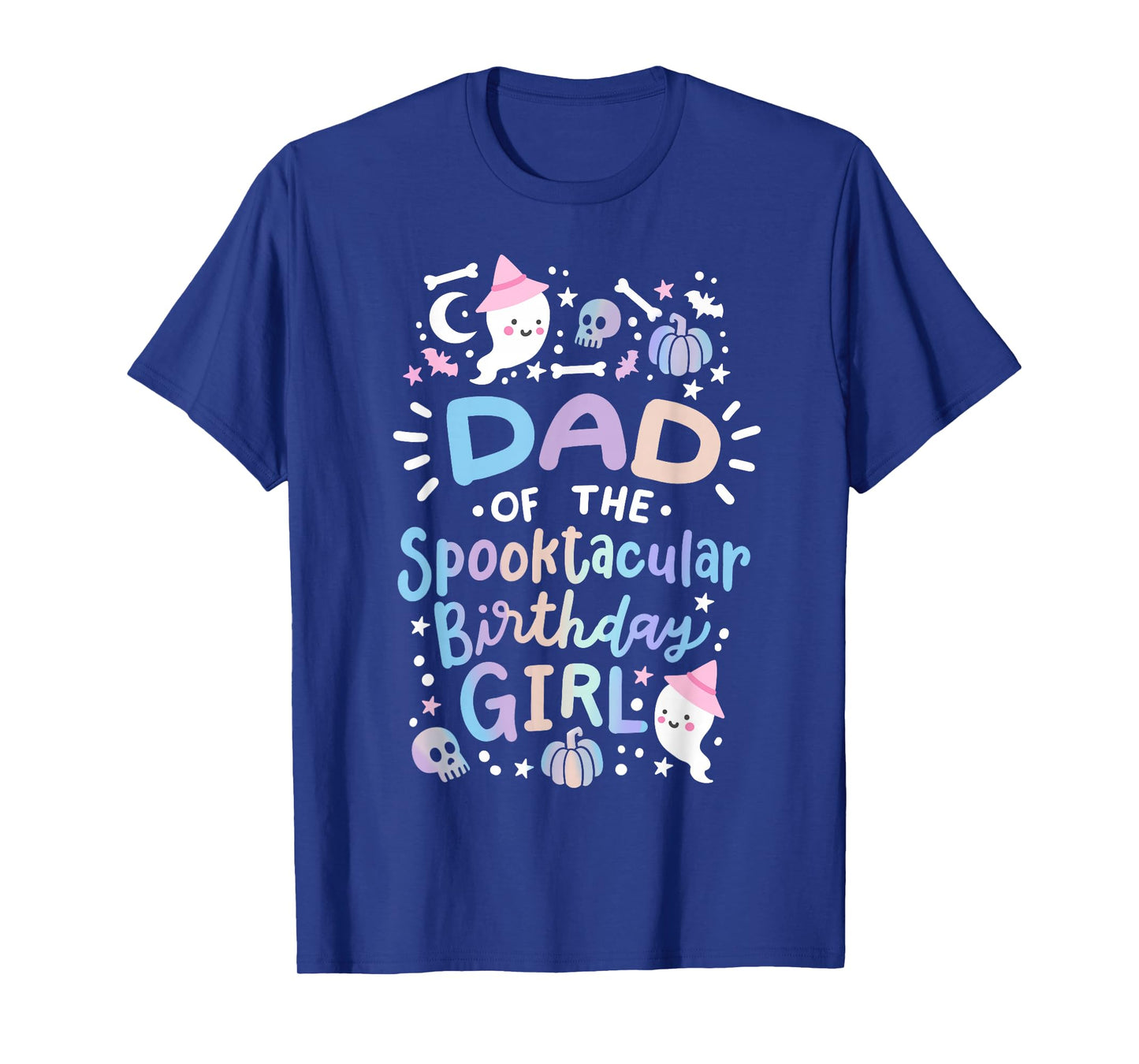 Dad of the Spooktacular Birthday Girl Halloween Family T-Shirt
