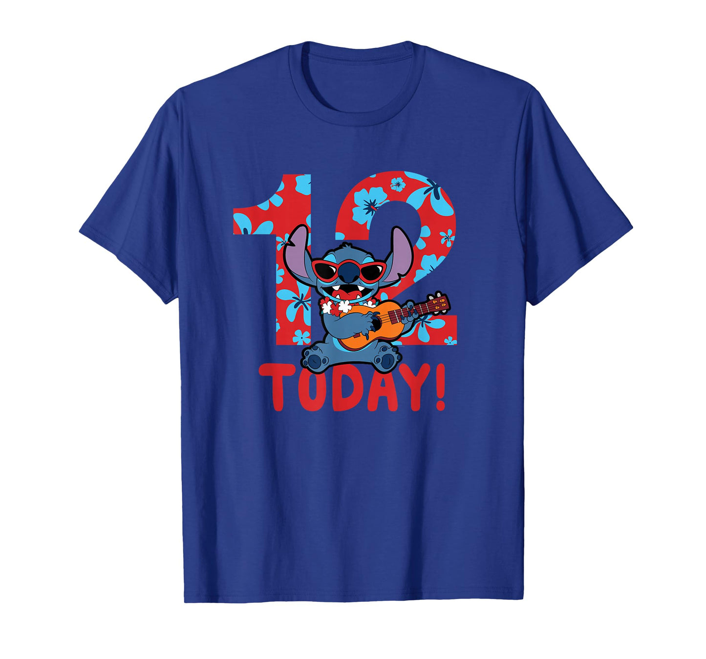 Disney Lilo & Stitch Tropical Birthday 12 Years Old Today T-Shirt