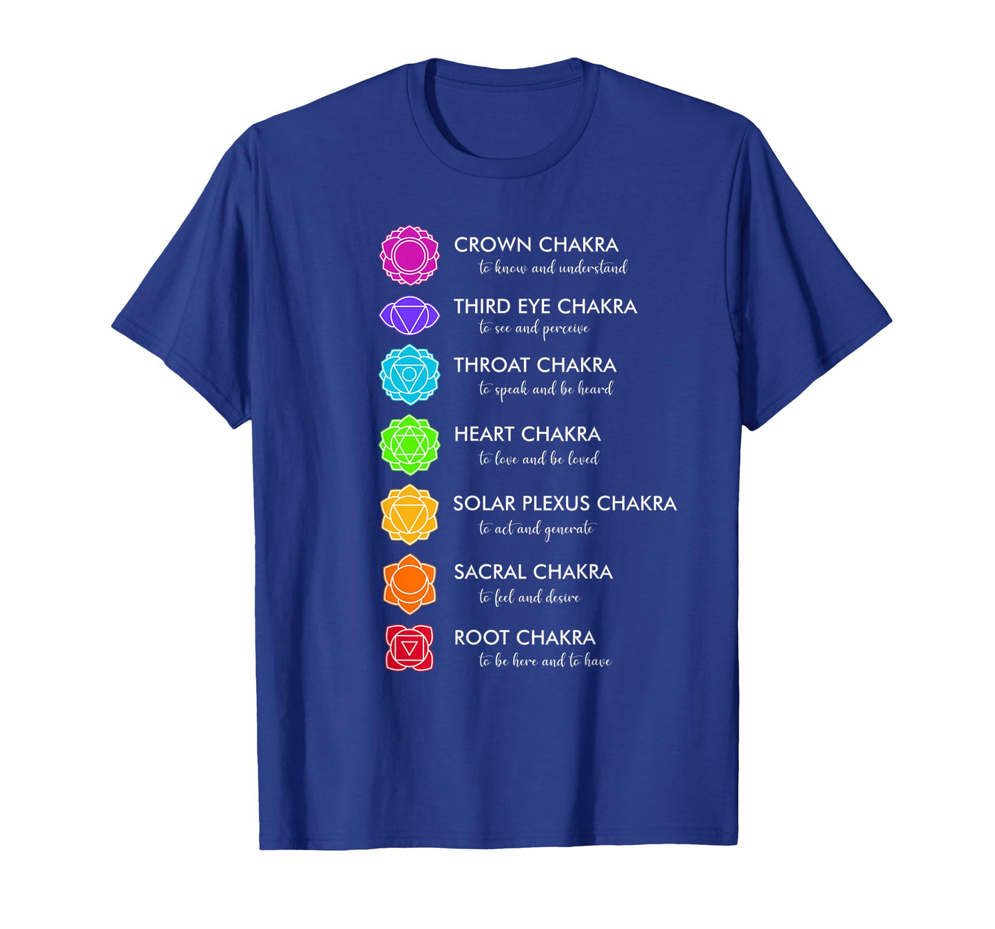 Seven Chakra Symbols T-Shirt
