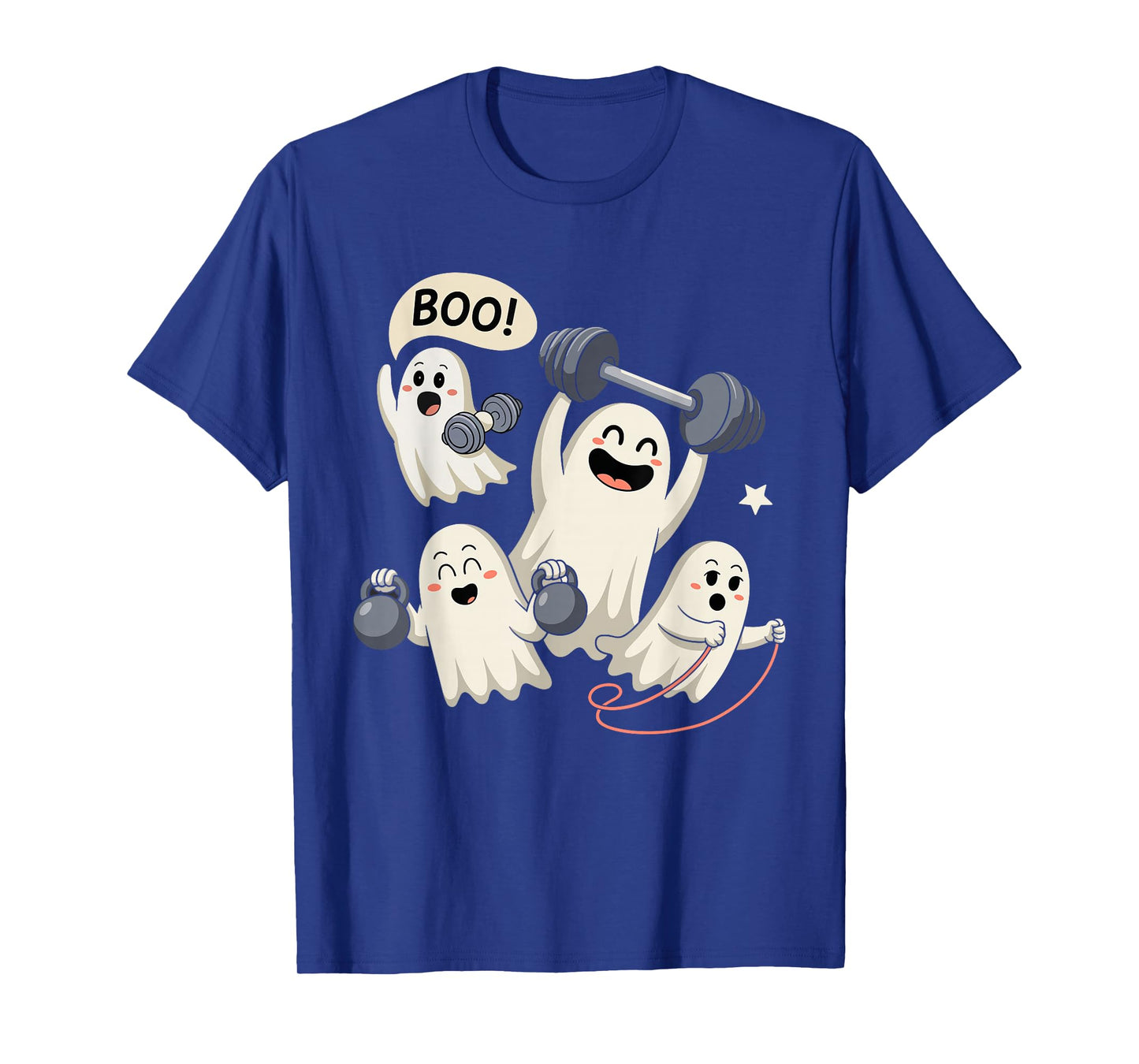 Ghost Gym Halloween Workout Fitness Weightlifting T-Shirt