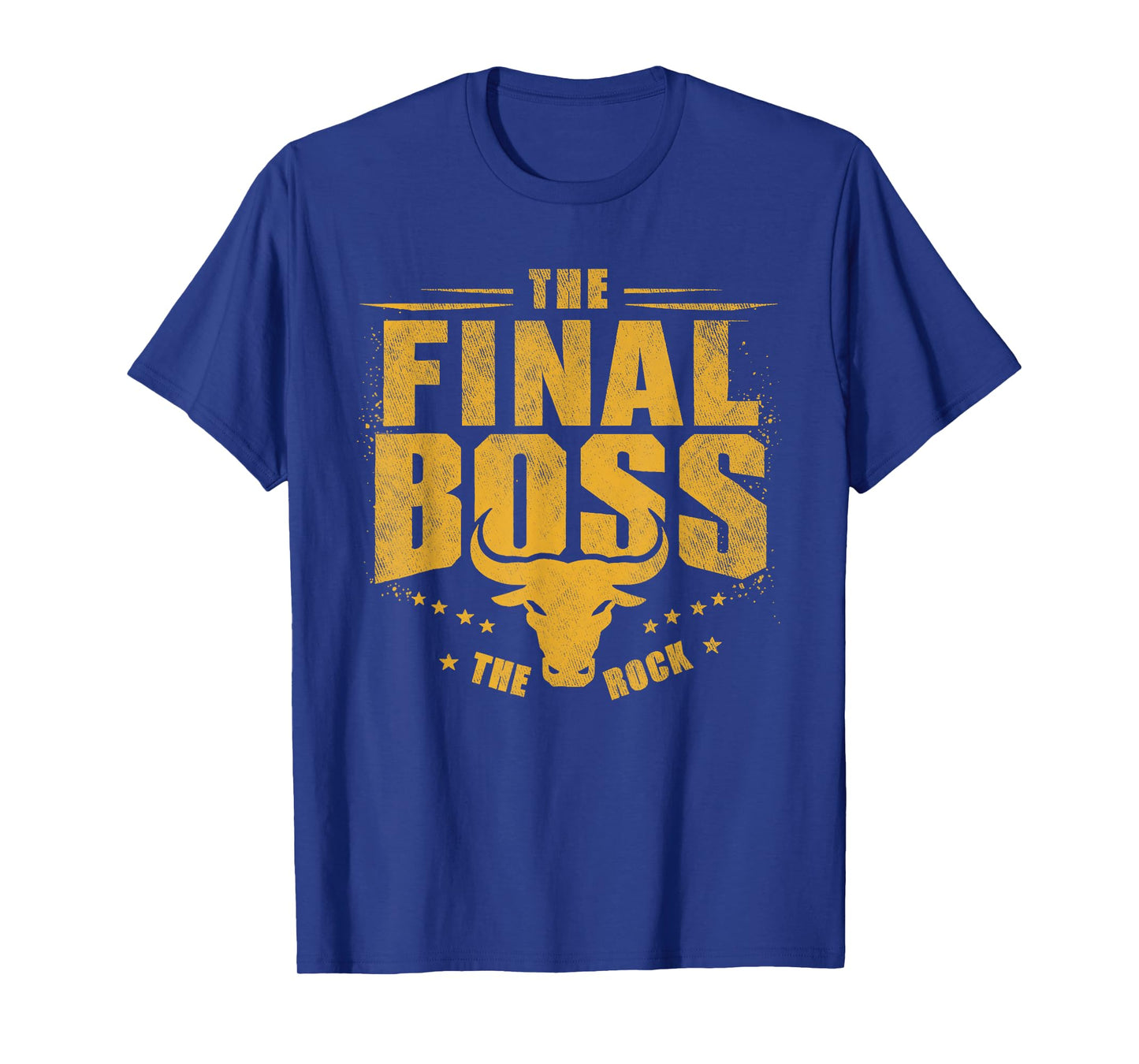 The Final Boss Vintage Rock Music Final Boss Gamer Bull Head T-Shirt