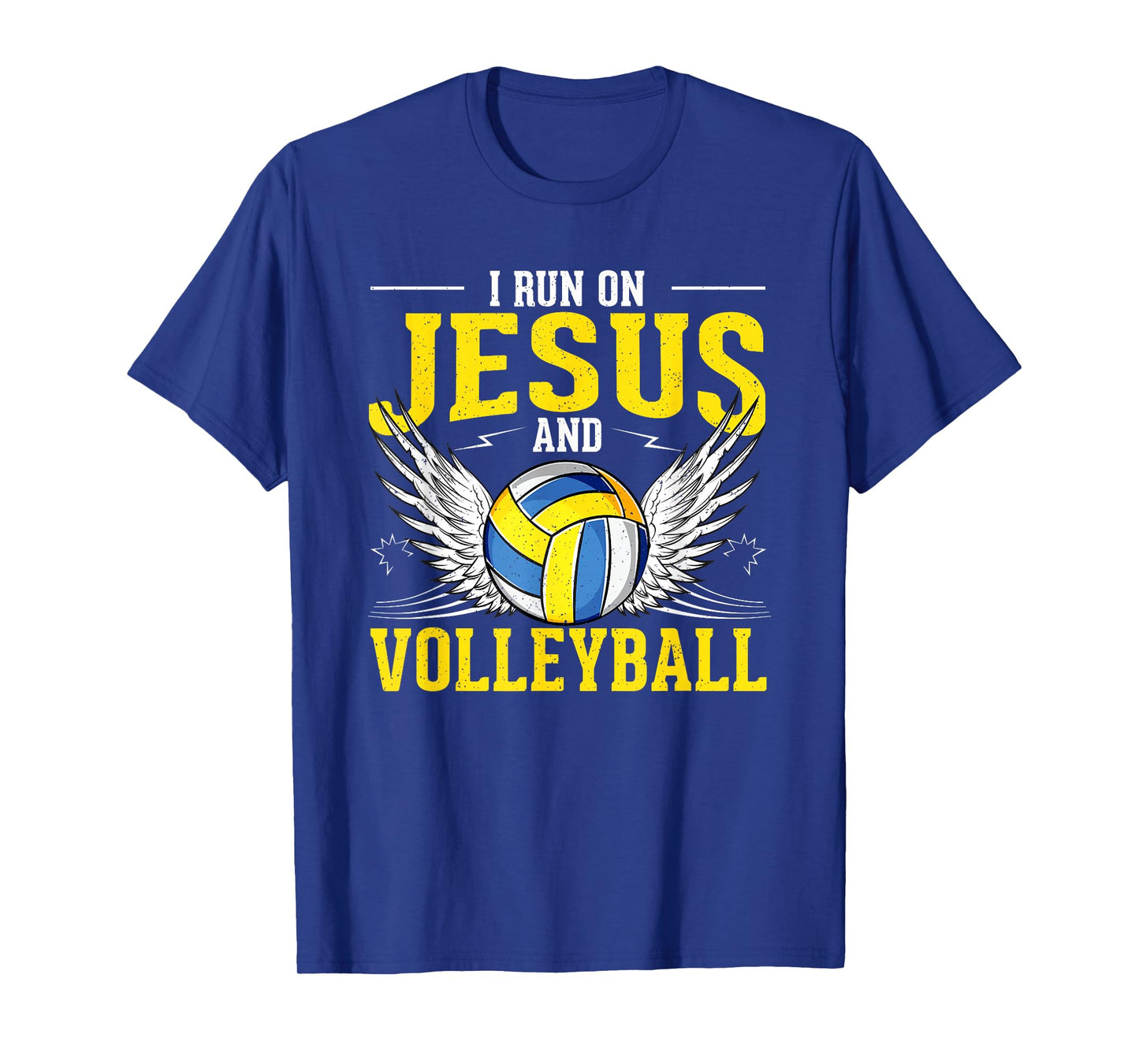 I Run On Jesus and Volleyball T-Shirt