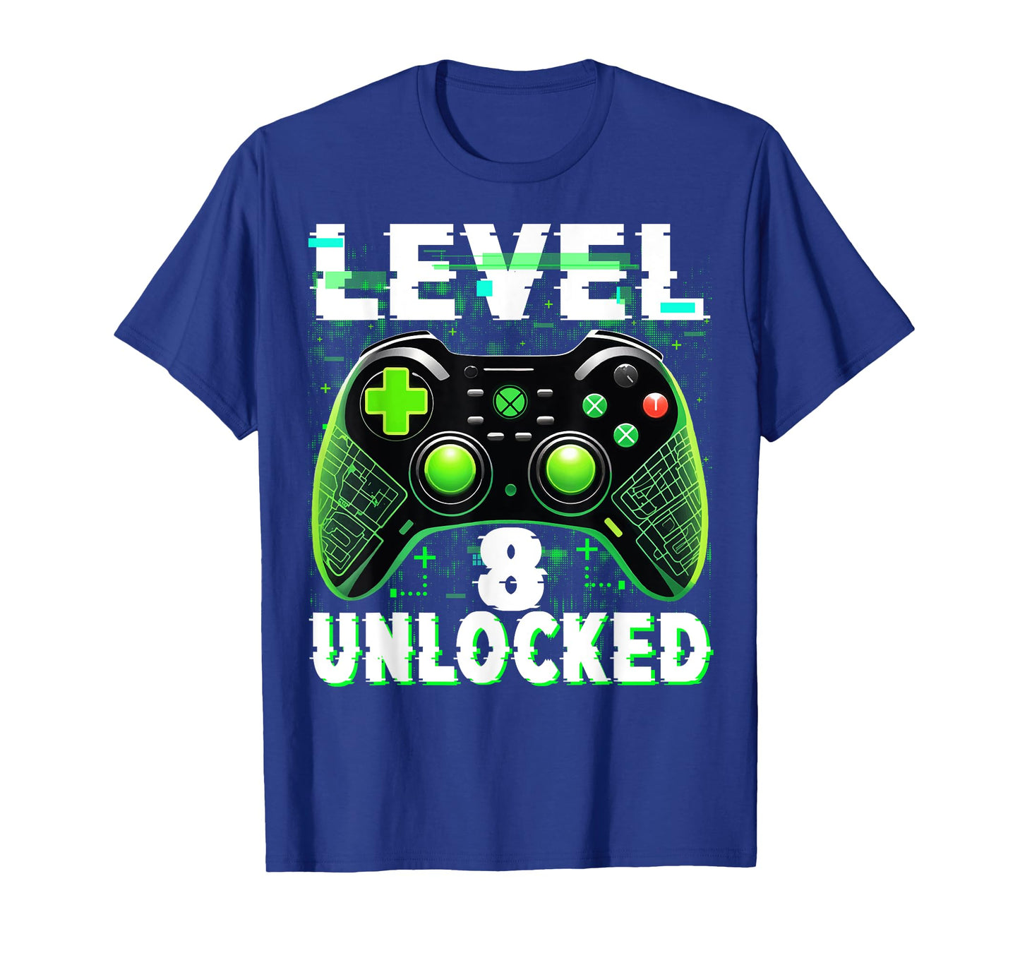 Level 8 Unlocked Shirt Funny Video Gamer Geek 8th Birthday T-Shirt