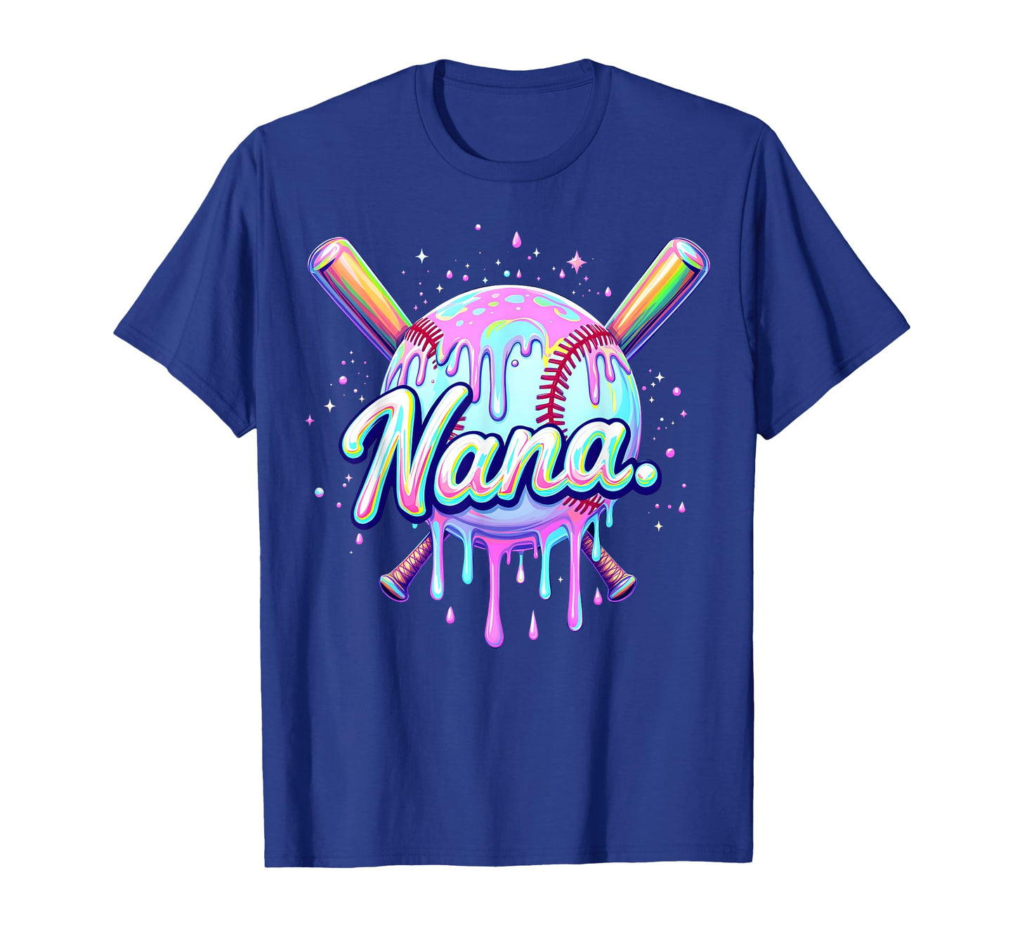 Baseball Drip Nana Cute Tie Dye Baseball Women Mother's Day T-Shirt