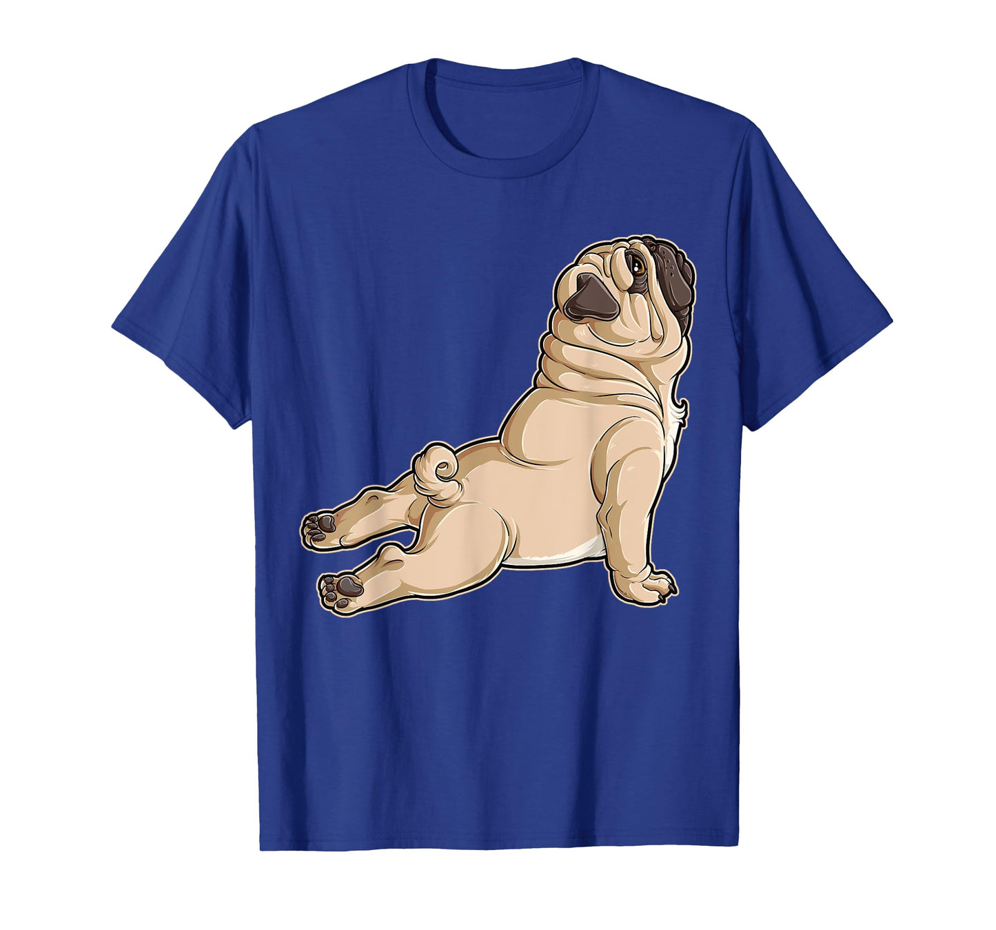 Pug Yoga Fitness Workout Gym Dog Lovers Puppy Athletic Pose Men Women Girls Kids T-Shirt