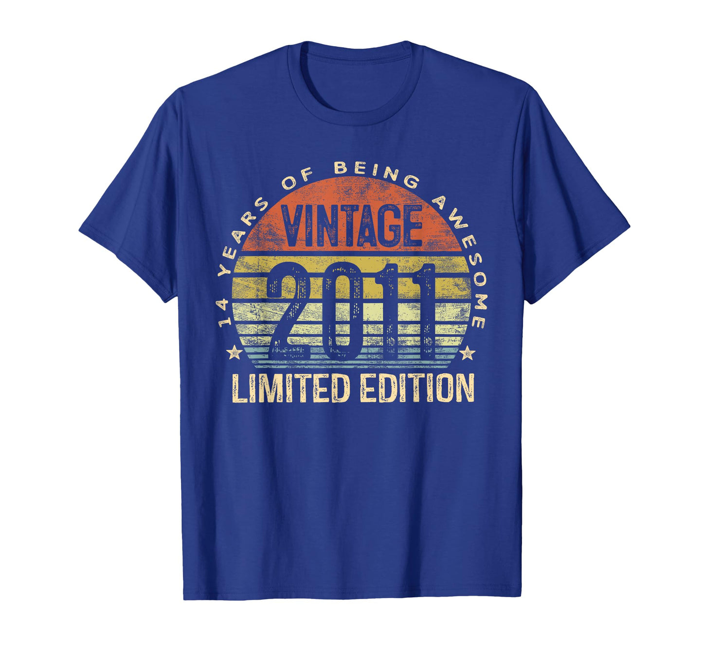 Vintage 2011 Limited Edition 14-Year-Old Gifts 14th Birthday T-Shirt