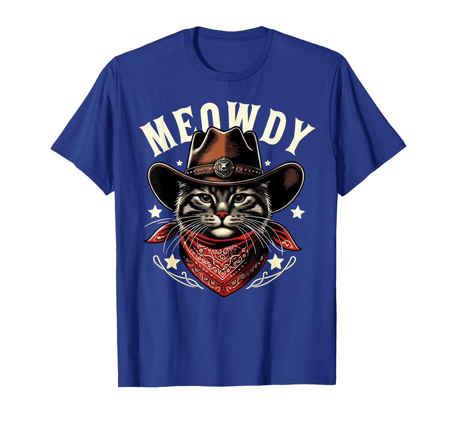Cat Cowboy Funny Mashup Meowdy Western Country Music Cat T-Shirt