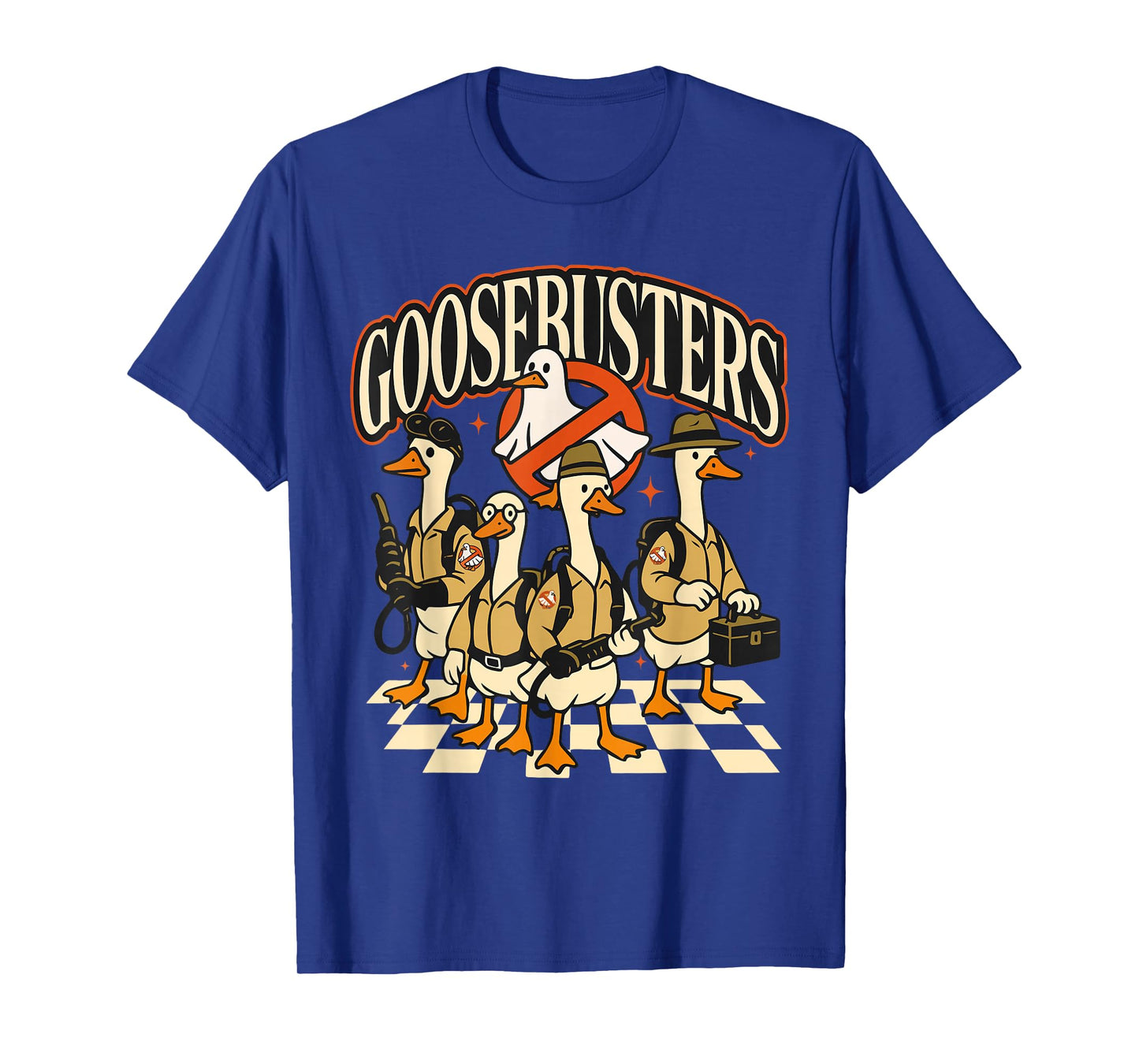 Goosebusters Halloween Goose Spooky Goosey Funny Meme Trendy T-Shirt