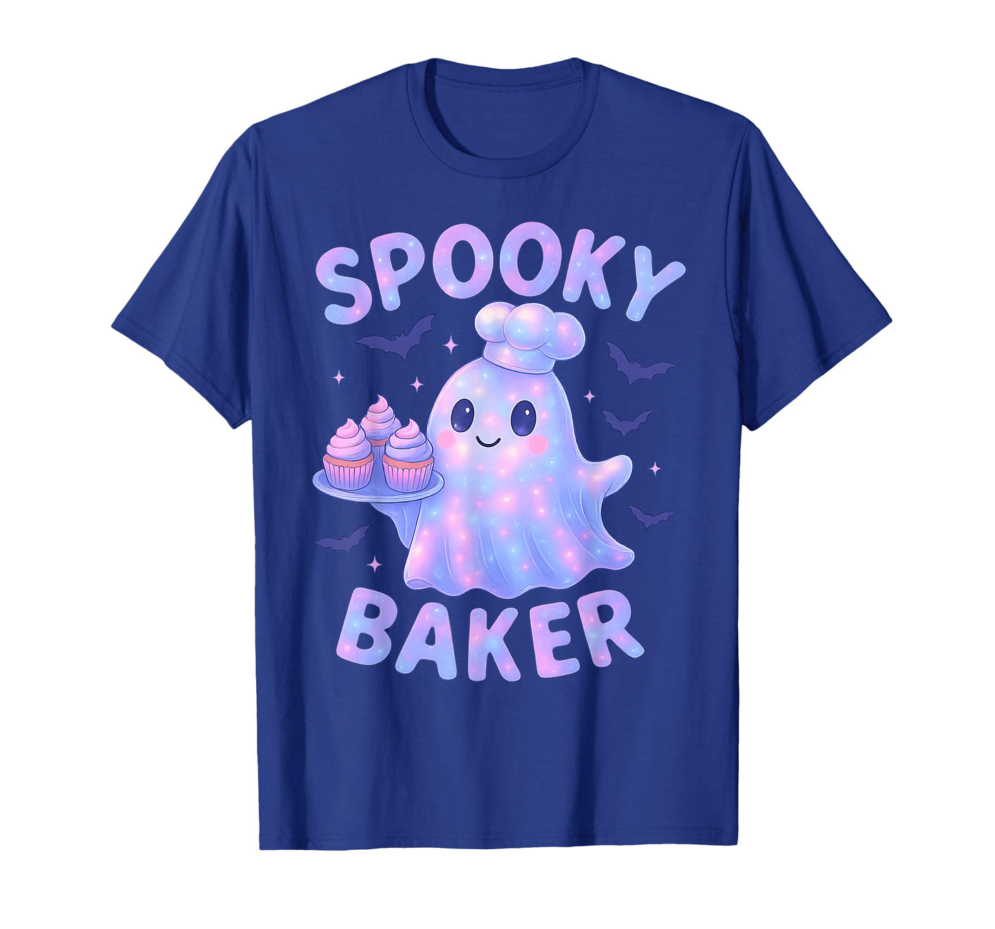 Spooky Baker Ghost Chef Halloween Baking Bakery Cake Lover T-Shirt