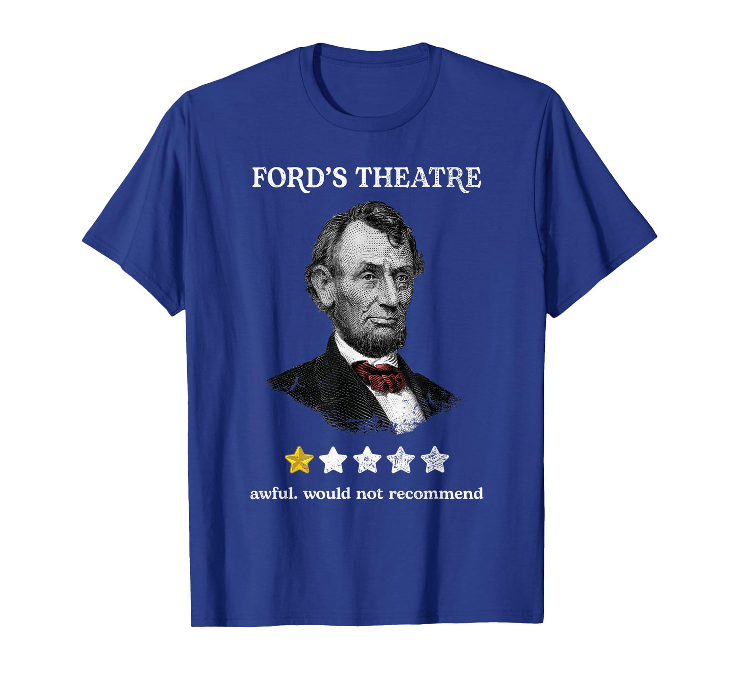 History-of-US-Presidents-Outfits Soulz Ford's Theater Presidential History Abe Lincoln Funny Unisex-Adults T-Shirt, Black, Small