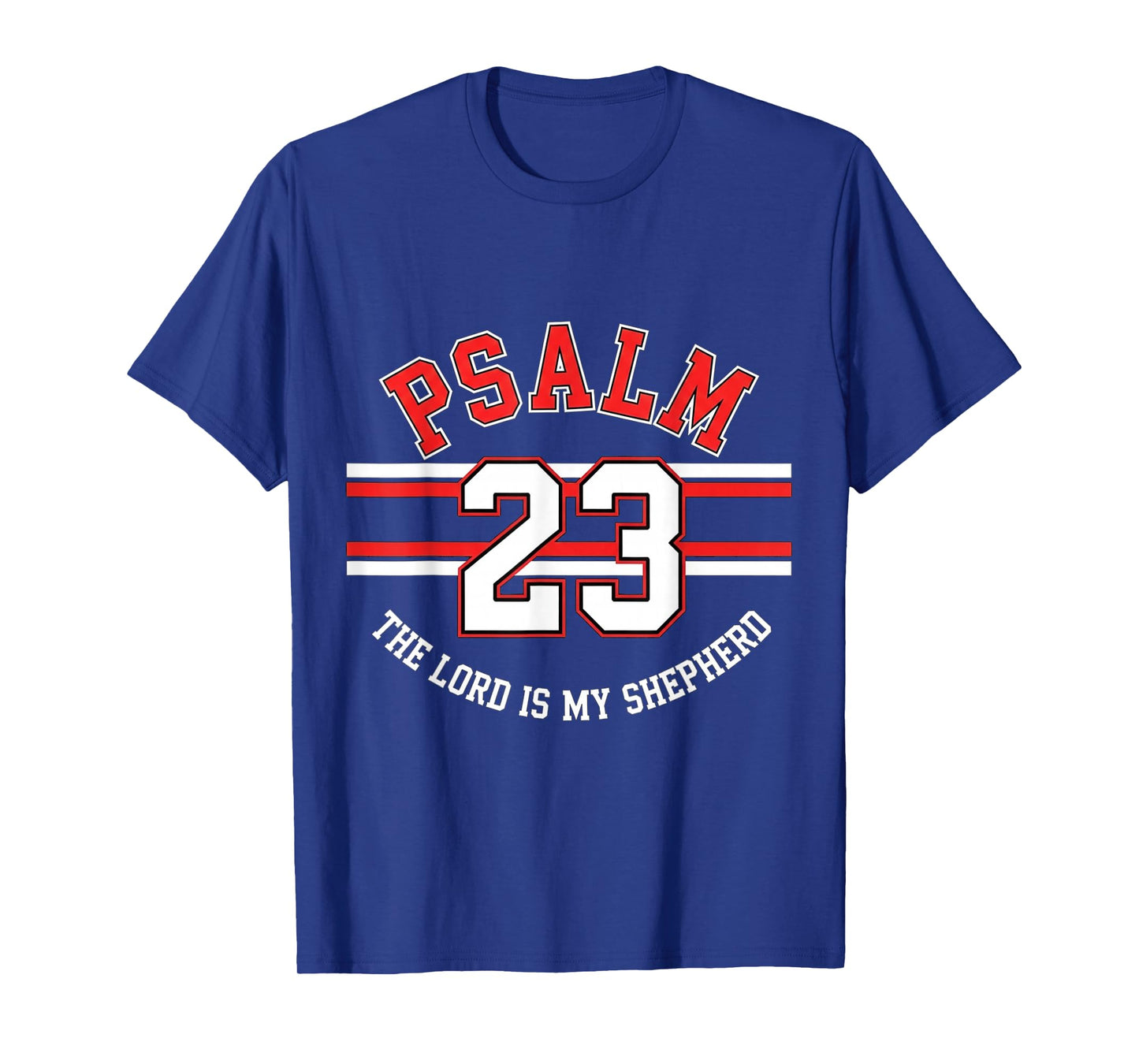 The Lord is My Shepherd Psalm 23 Christian Military Police T-Shirt