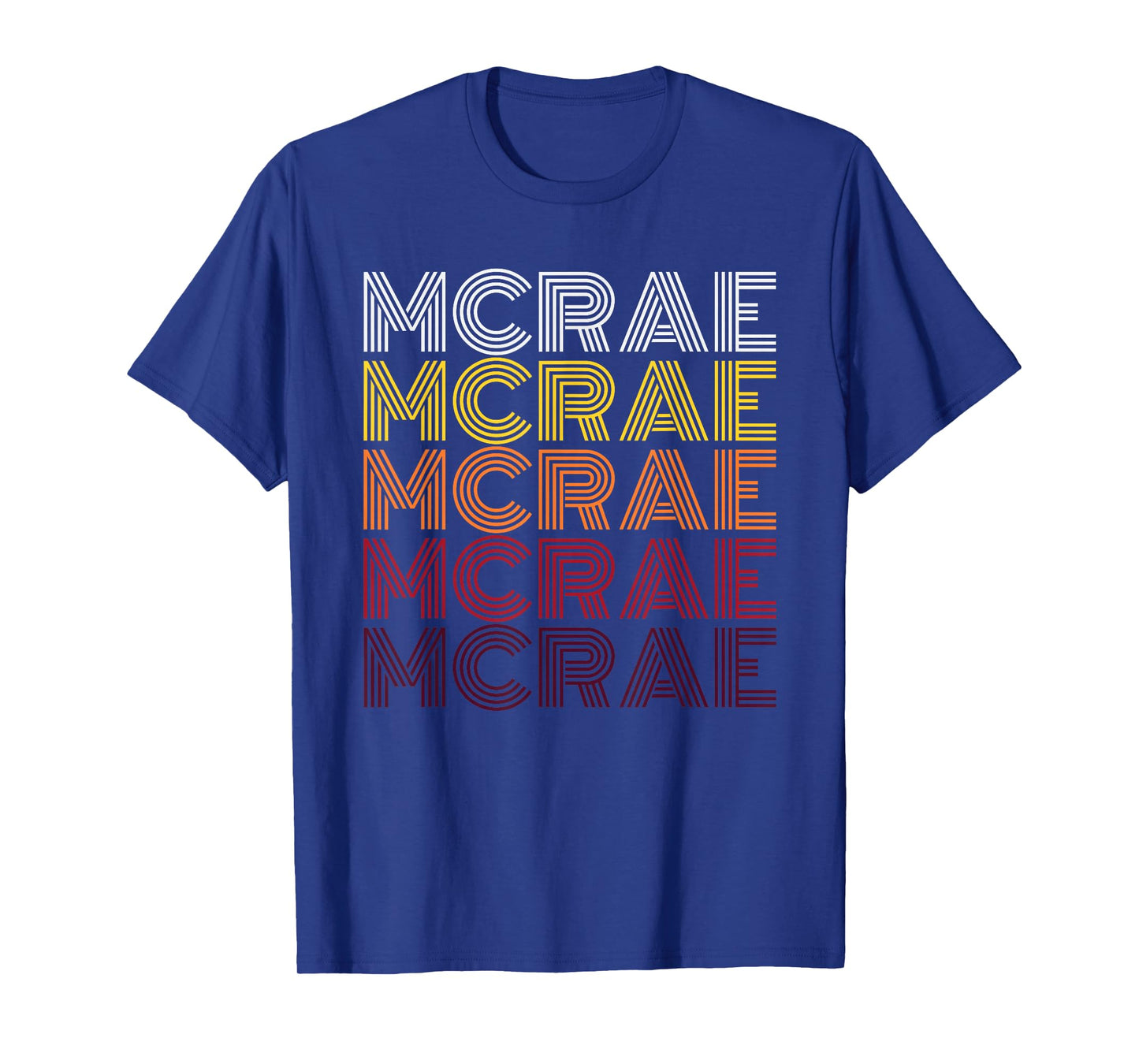 Retro Mcrae First Name Personalized Mcrae 70's T-Shirt